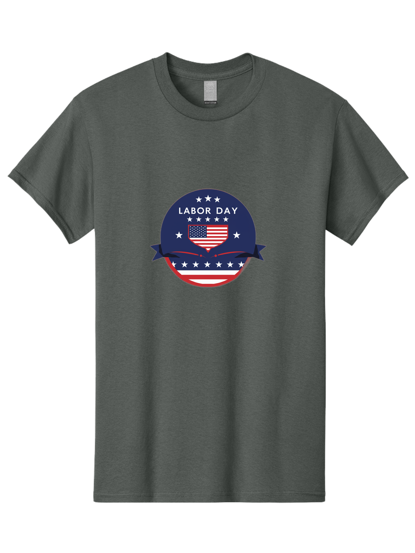 Labor-Day-3 Men'S Graphic Tee, 100% Cotton, Comfortable Casual Summer Wear, Machine Washable, Labor Day Graphic, American Flag, Patriotic Design, Usa Stars, Red White Blue Colors, Federal Holiday, Workers' Rights, Us Labor Movement Bad259