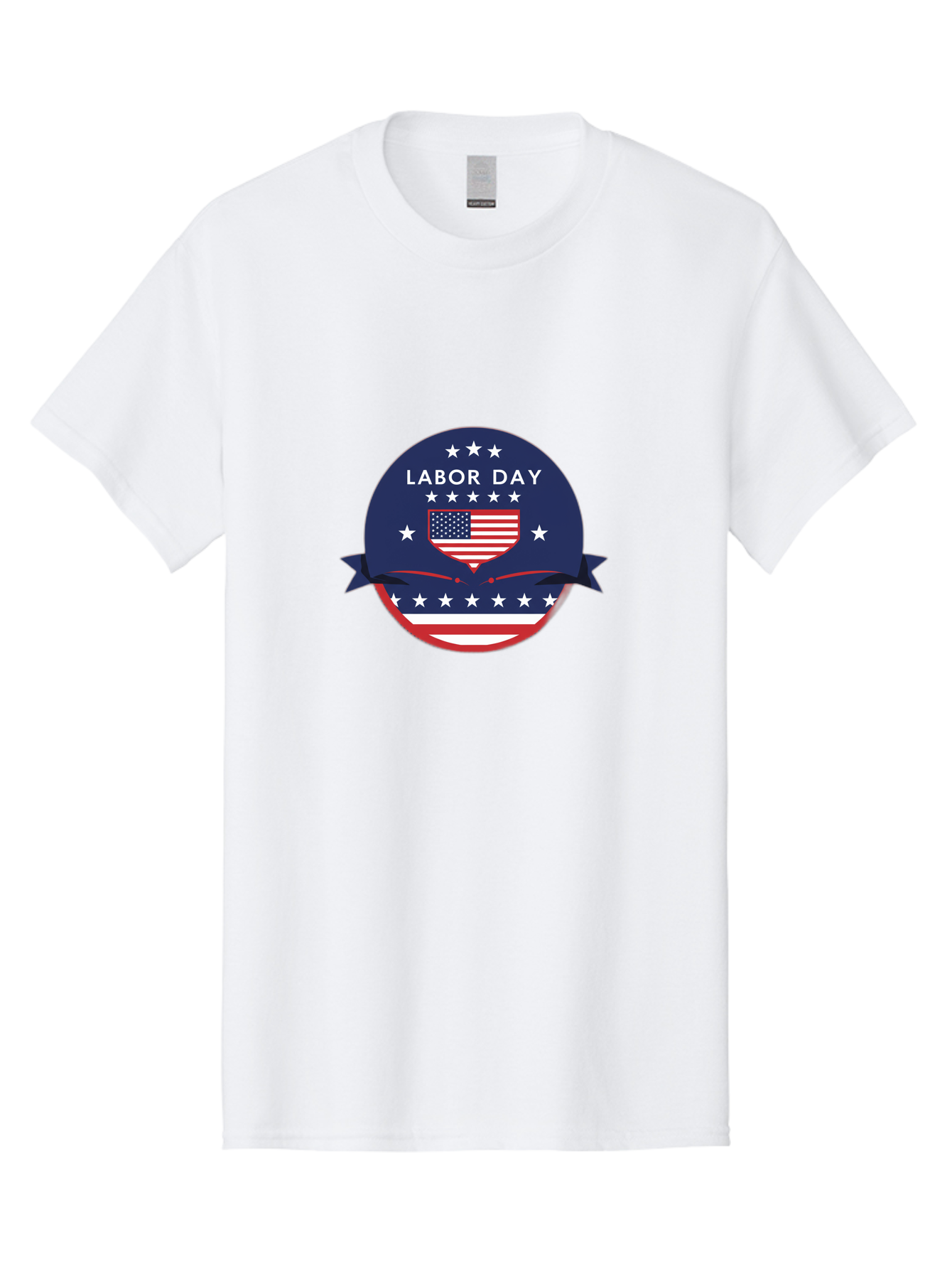 Labor-Day-3 Men'S Graphic Tee, 100% Cotton, Comfortable Casual Summer Wear, Machine Washable, Labor Day Graphic, American Flag, Patriotic Design, Usa Stars, Red White Blue Colors, Federal Holiday, Workers' Rights, Us Labor Movement Bad259