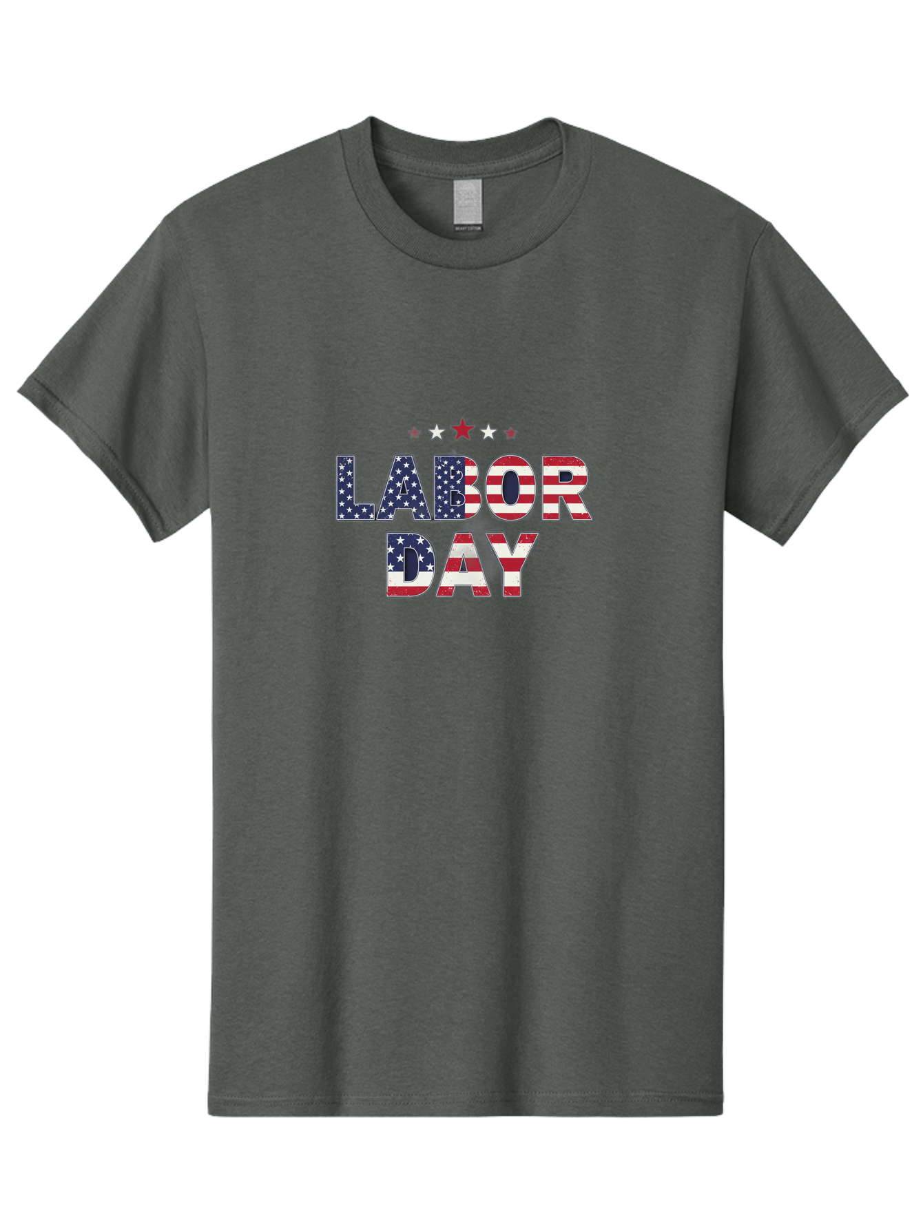 Labor-Day-6 Men'S Graphic Tee, 100% Cotton, Comfortable Casual Summer Wear, Machine Washable, Labor Day, Patriotic Text, American Flag Pattern, Red White And Blue, Stars And Stripes, Holiday Celebration, Us National Holiday Bad262