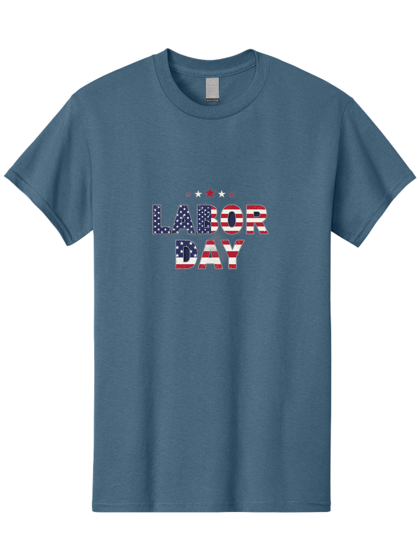 Labor-Day-6 Men'S Graphic Tee, 100% Cotton, Comfortable Casual Summer Wear, Machine Washable, Labor Day, Patriotic Text, American Flag Pattern, Red White And Blue, Stars And Stripes, Holiday Celebration, Us National Holiday Bad262