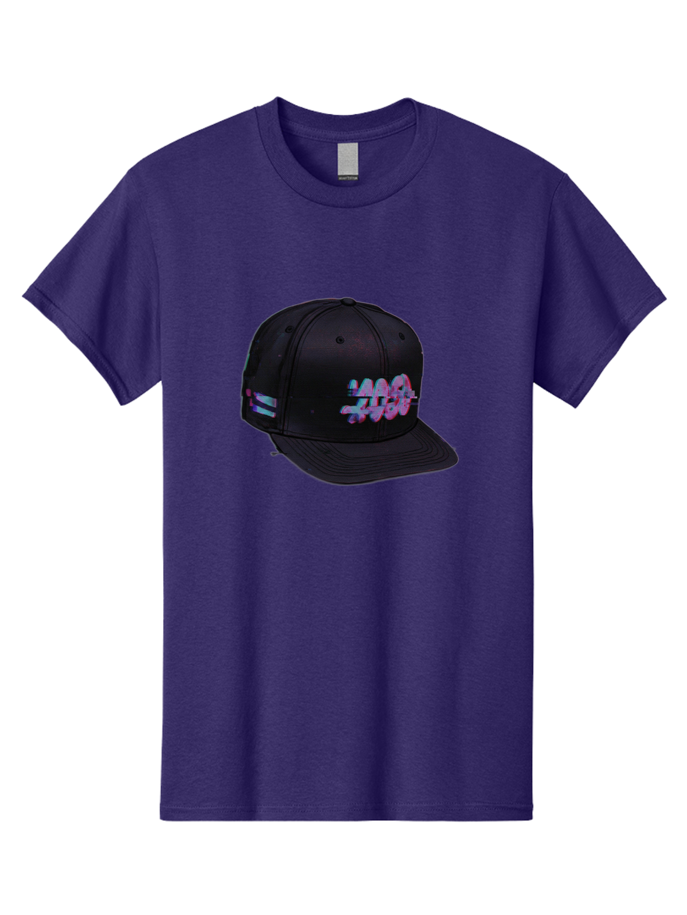 Mad-Club Men'S Graphic Tee, 100% Cotton, Comfortable Casual Summer Wear, Machine Washable, Nasa Baseball Cap, Black Hat, Space Agency Logo, Pastel Colors, Futuristic Design, Streetwear Fashion, Casual Style, Trendy Accessory Bad288