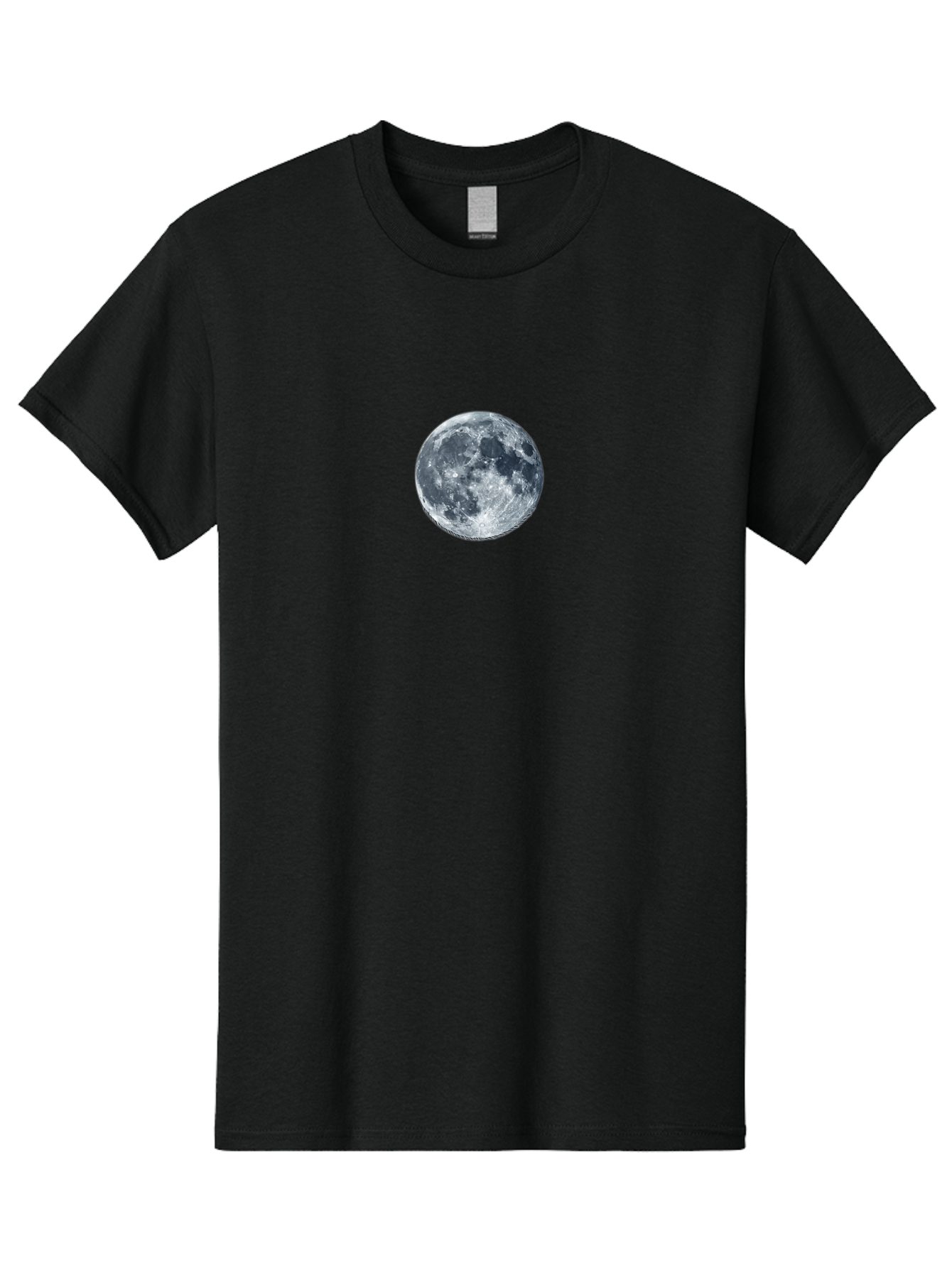 Moon Men'S Graphic Tee, 100% Cotton, Comfortable Casual Summer Wear, Machine Washable, Full Moon, Lunar Surface, Craters, Space, Astronomy, Night Sky, Celestial Body, Moonlight, Lunar Phases Bad337