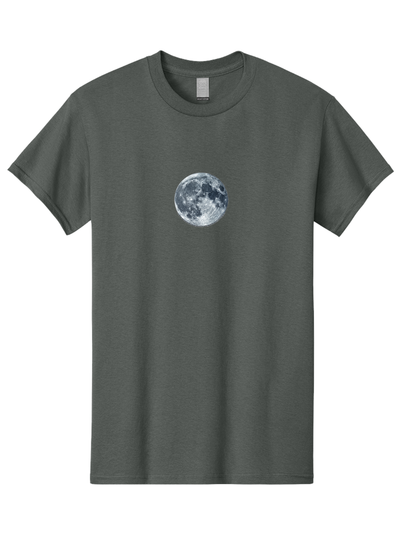 Moon Men'S Graphic Tee, 100% Cotton, Comfortable Casual Summer Wear, Machine Washable, Full Moon, Lunar Surface, Craters, Space, Astronomy, Night Sky, Celestial Body, Moonlight, Lunar Phases Bad337