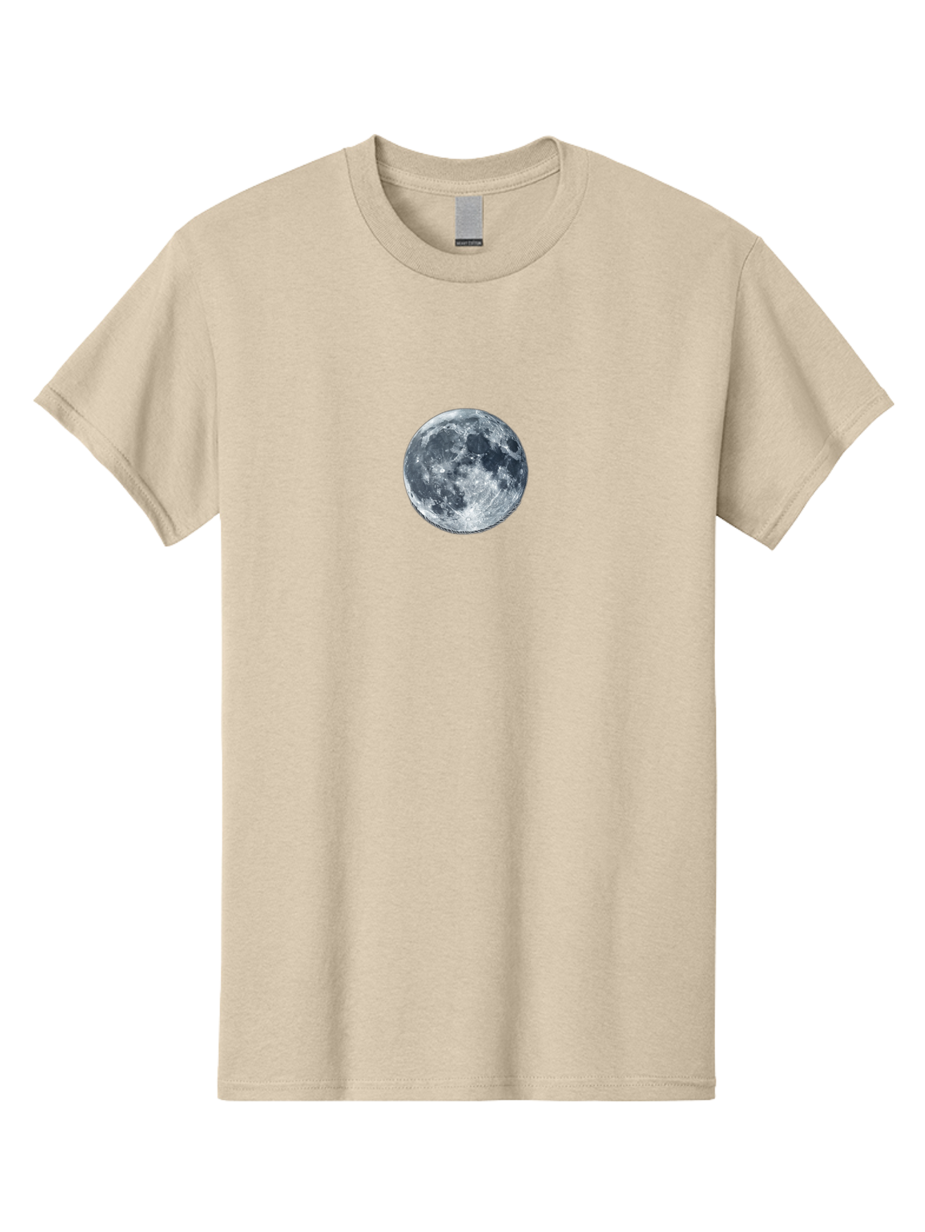 Moon Men'S Graphic Tee, 100% Cotton, Comfortable Casual Summer Wear, Machine Washable, Full Moon, Lunar Surface, Craters, Space, Astronomy, Night Sky, Celestial Body, Moonlight, Lunar Phases Bad337