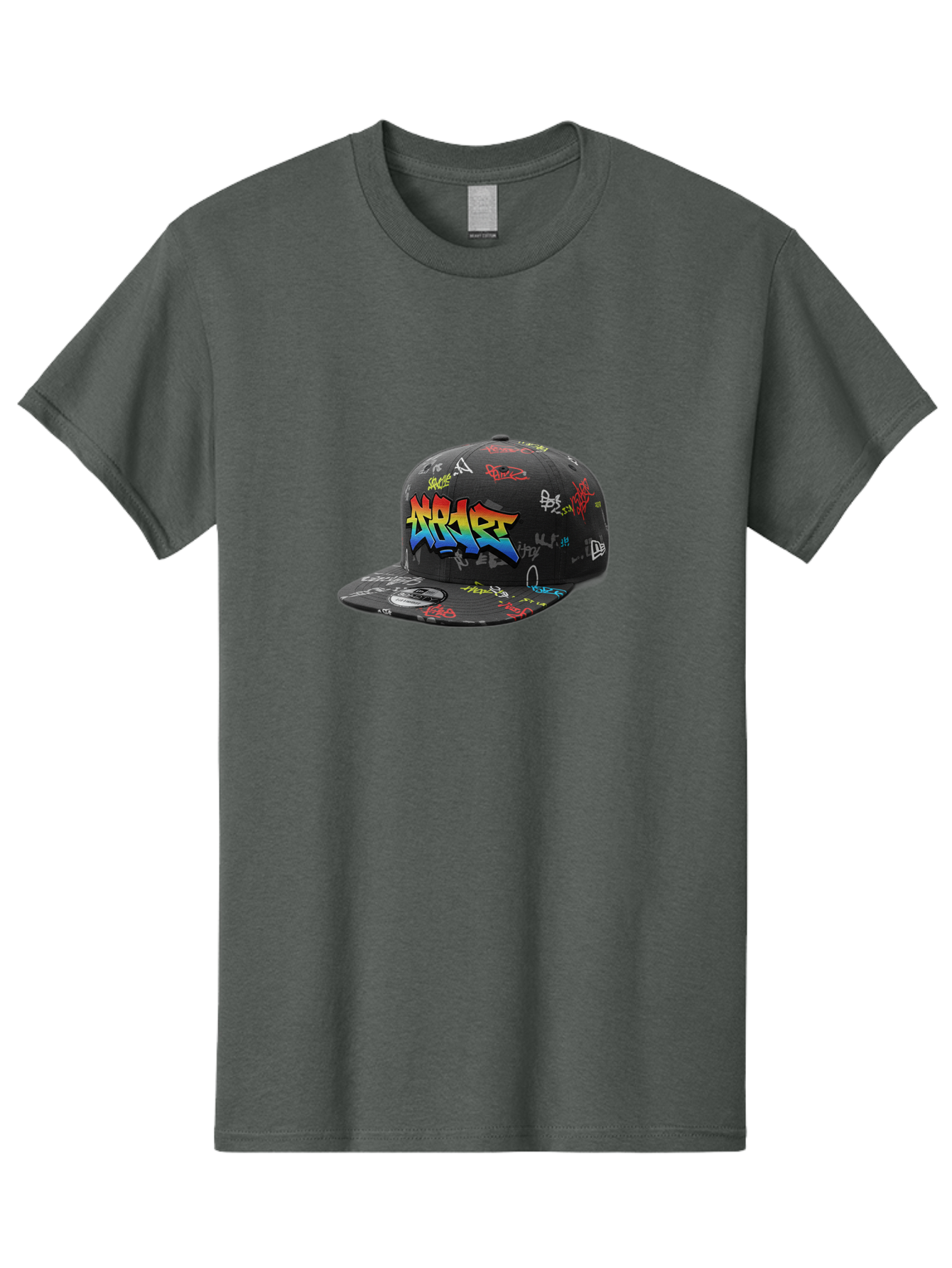 Nike-Air Men'S Graphic Tee, 100% Cotton, Comfortable Casual Summer Wear, Machine Washable, Nike Air Graffiti Hat, Streetwear Fashion, Basketball Cap, Urban Style, Colorful Design, Graffiti Art, New Era, Sportswear, Hip Hop Culture, Bad375