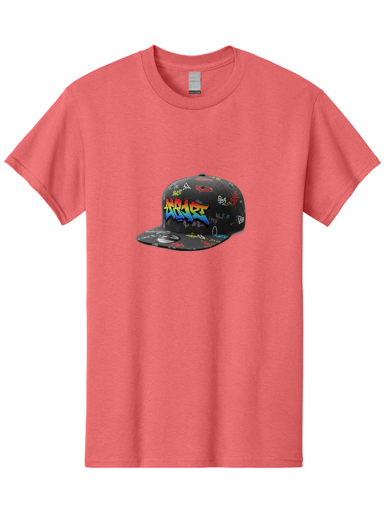 Nike-Air Men'S Graphic Tee, 100% Cotton, Comfortable Casual Summer Wear, Machine Washable, Nike Air Graffiti Hat, Streetwear Fashion, Basketball Cap, Urban Style, Colorful Design, Graffiti Art, New Era, Sportswear, Hip Hop Culture, Bad375