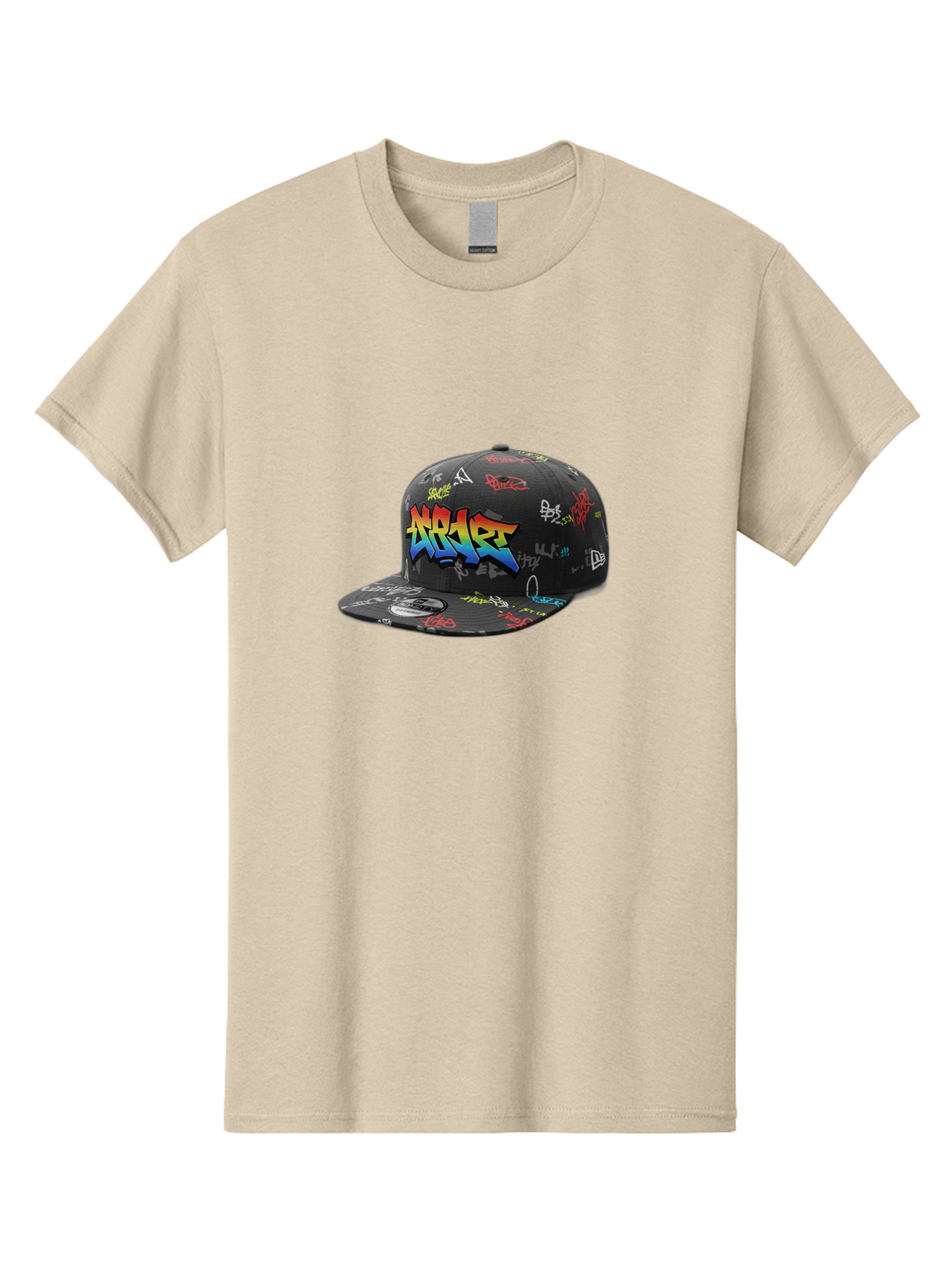 Nike-Air Men'S Graphic Tee, 100% Cotton, Comfortable Casual Summer Wear, Machine Washable, Nike Air Graffiti Hat, Streetwear Fashion, Basketball Cap, Urban Style, Colorful Design, Graffiti Art, New Era, Sportswear, Hip Hop Culture, Bad375