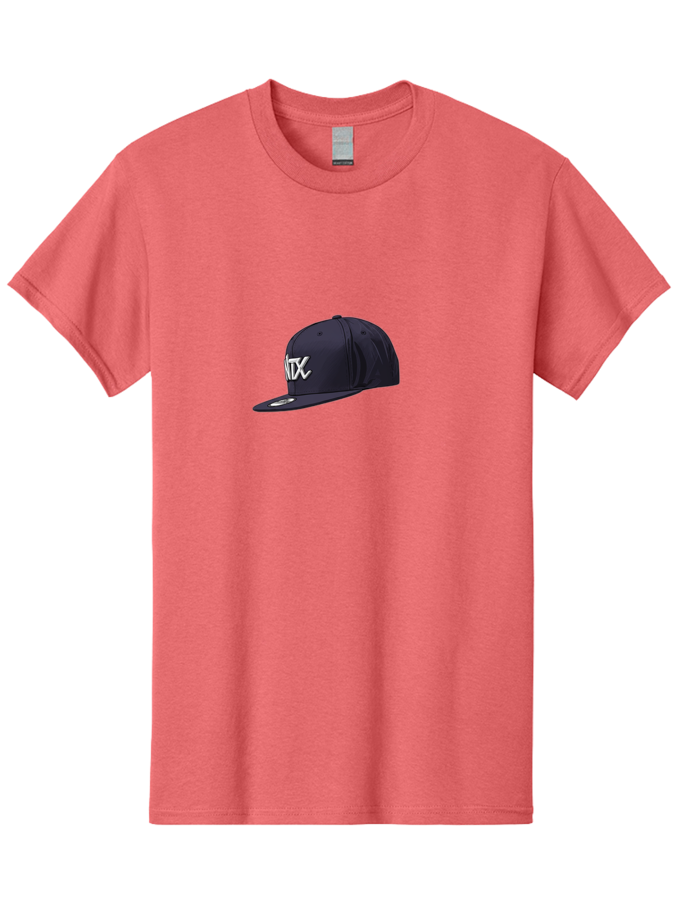 Ntx-Baseball-Cap Men'S Graphic Tee, 100% Cotton, Comfortable Casual Summer Wear, Machine Washable, Ntx Logo, Baseball Cap, Navy Blue Cap, White Logo, Sports Apparel, Streetwear Fashion, Casual Wear, Hat With Logo Bad377