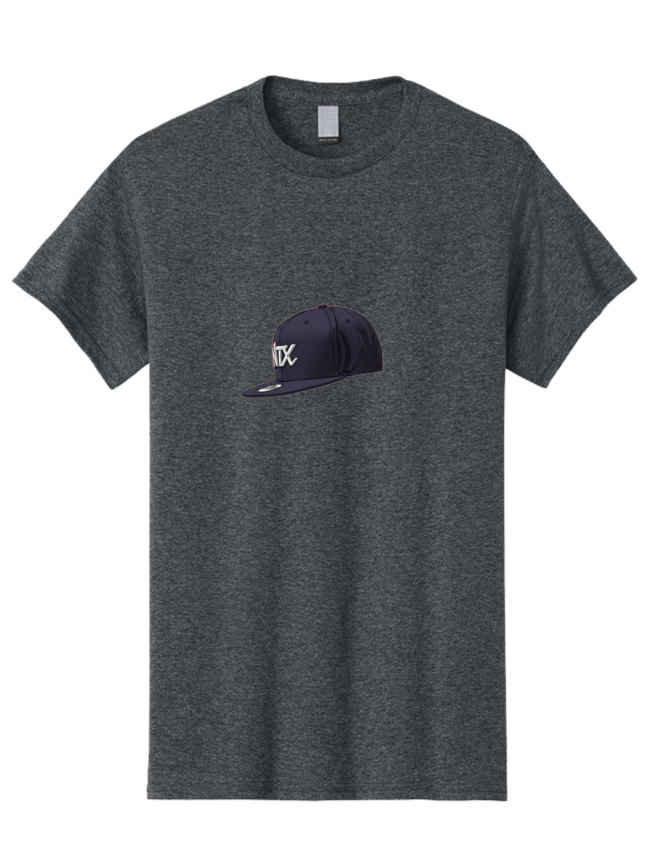 Ntx-Baseball-Cap Men'S Graphic Tee, 100% Cotton, Comfortable Casual Summer Wear, Machine Washable, Ntx Logo, Baseball Cap, Navy Blue Cap, White Logo, Sports Apparel, Streetwear Fashion, Casual Wear, Hat With Logo Bad377