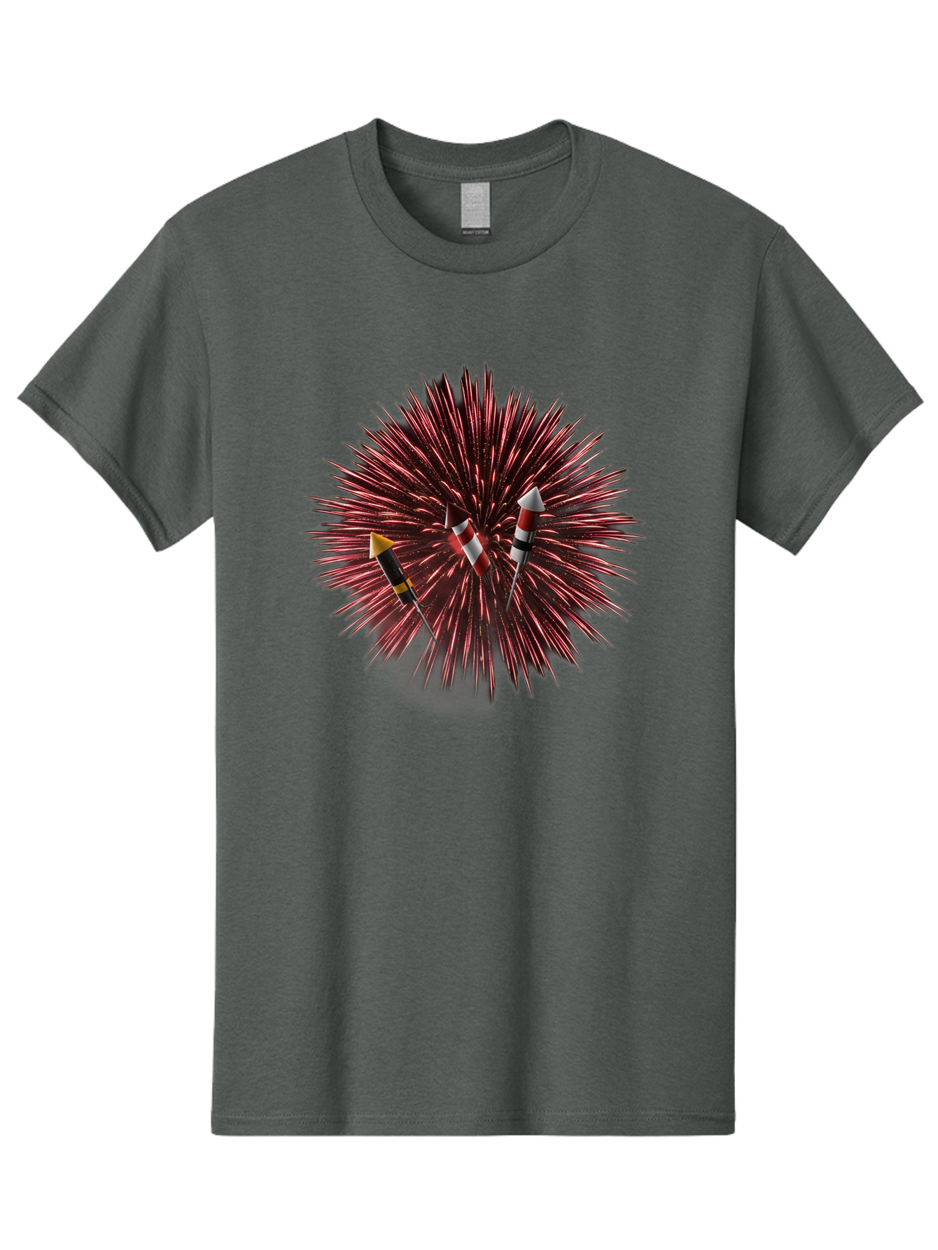 Party-Poppers Men'S Graphic Tee, 100% Cotton, Comfortable Casual Summer Wear, Machine Washable, Porcupine With Quills, 3 Arrows Stuck, Wildlife, Animal Defense, Prickly Creature, Hunting Scene, Wildlife Photography, Quill Attack Bad407