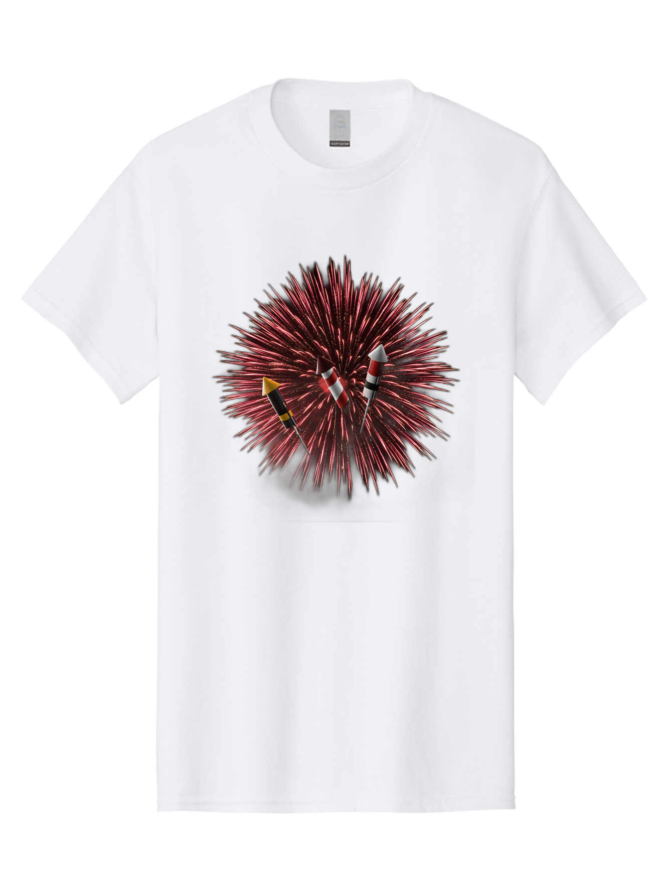 Party-Poppers Men'S Graphic Tee, 100% Cotton, Comfortable Casual Summer Wear, Machine Washable, Porcupine With Quills, 3 Arrows Stuck, Wildlife, Animal Defense, Prickly Creature, Hunting Scene, Wildlife Photography, Quill Attack Bad407