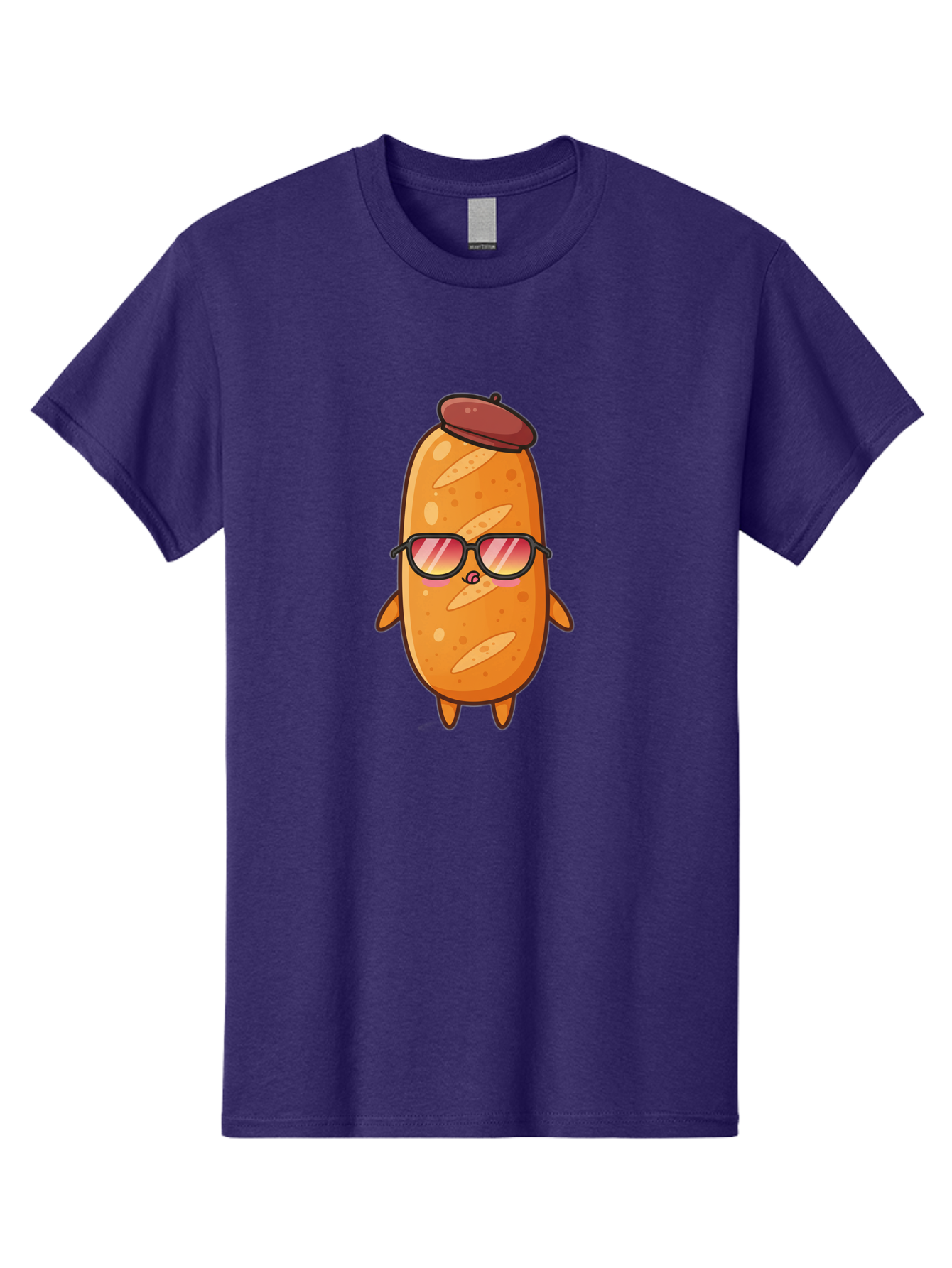 Potato-Head Men'S Graphic Tee, 100% Cotton, Comfortable Casual Summer Wear, Machine Washable, Cartoon Potato, Funny Character, Sunglasses, Hat, Kawaii Style, Cute Illustration, Mascot Design, Quirky Character, Humorous Art, Food Character, Bad453