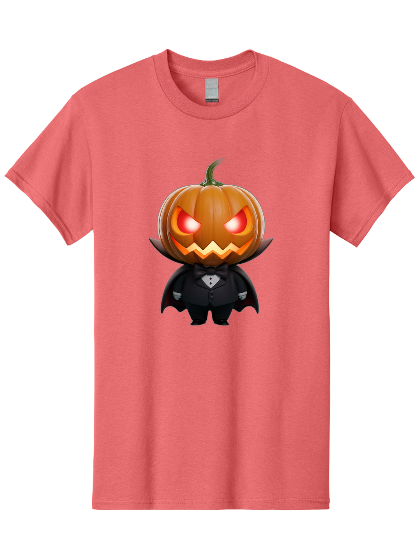 Pumpkinhead-Vampire Men'S Graphic Tee, 100% Cotton, Comfortable Casual Summer Wear, Machine Washable, Jack-O-Lantern, Vampire, Halloween, Pumpkin, Cartoon Character, Tuxedo, Horror Theme, Spooky, Funny, Costume Bad457