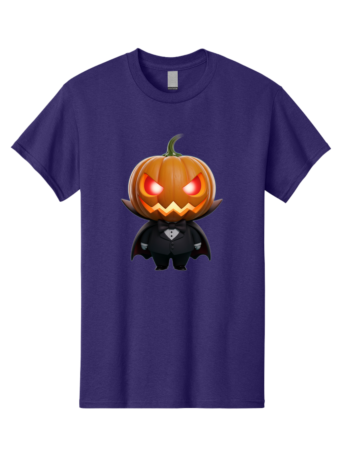 Pumpkinhead-Vampire Men'S Graphic Tee, 100% Cotton, Comfortable Casual Summer Wear, Machine Washable, Jack-O-Lantern, Vampire, Halloween, Pumpkin, Cartoon Character, Tuxedo, Horror Theme, Spooky, Funny, Costume Bad457