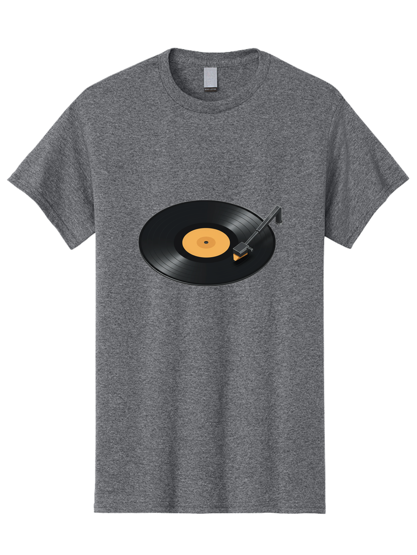 Record-Player-1 Men'S Graphic Tee, 100% Cotton, Comfortable Casual Summer Wear, Machine Washable, Vinyl Record, Record Player, Music Playback, Nostalgic Sound, Analog Music, Retro Audio, Turntable, Vinyl Playback, Music Nostalgia Bad481