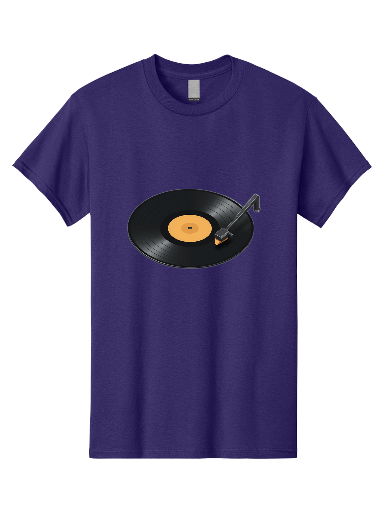 Record-Player-1 Men'S Graphic Tee, 100% Cotton, Comfortable Casual Summer Wear, Machine Washable, Vinyl Record, Record Player, Music Playback, Nostalgic Sound, Analog Music, Retro Audio, Turntable, Vinyl Playback, Music Nostalgia Bad481