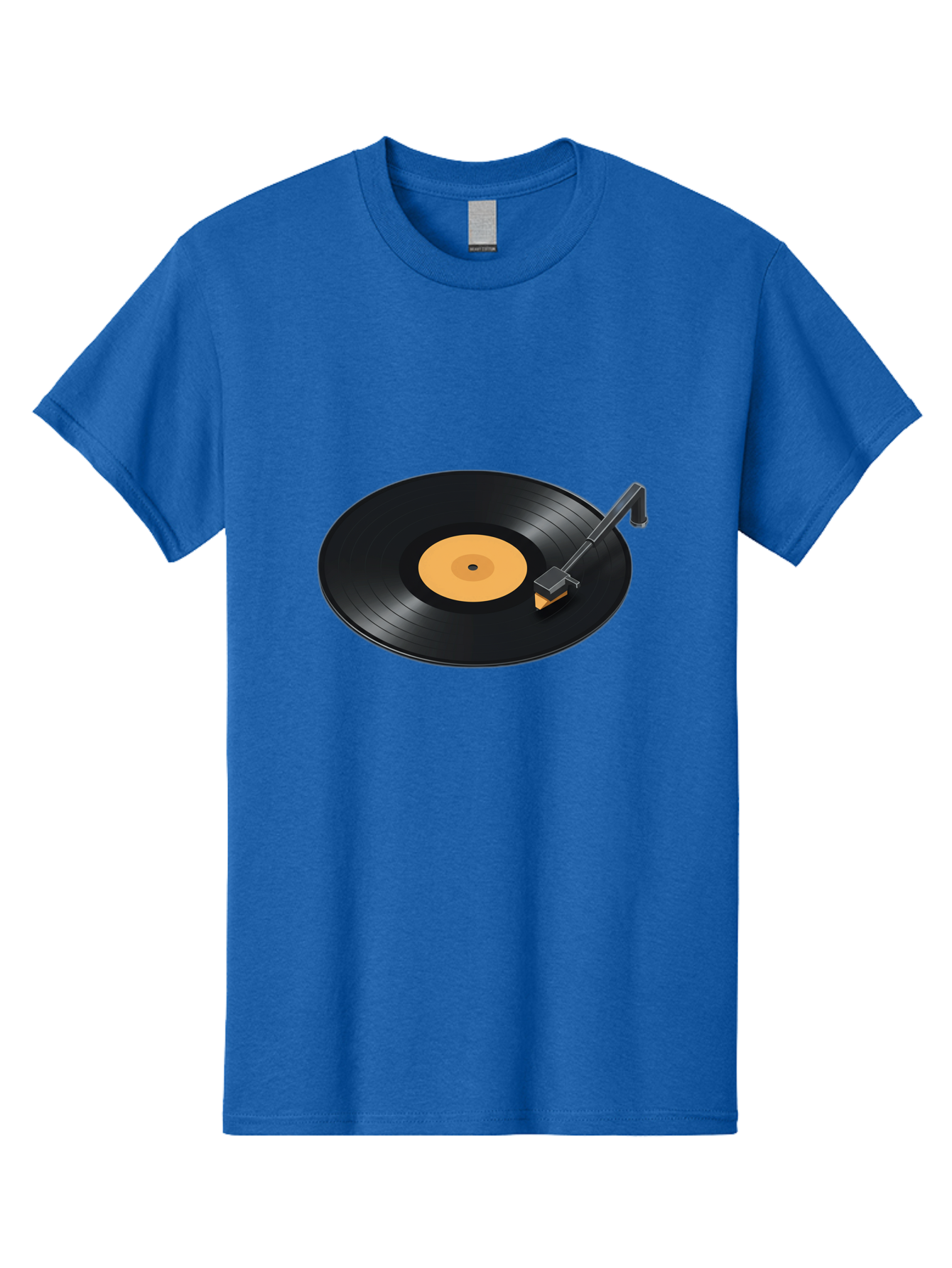 Record-Player-1 Men'S Graphic Tee, 100% Cotton, Comfortable Casual Summer Wear, Machine Washable, Vinyl Record, Record Player, Music Playback, Nostalgic Sound, Analog Music, Retro Audio, Turntable, Vinyl Playback, Music Nostalgia Bad481
