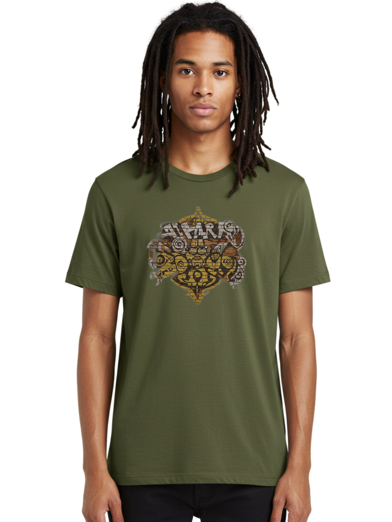 Shark Men'S Graphic Tee, 100% Cotton, Comfortable Casual Summer Wear, Machine Washable, Graffiti Art, Street Art, Urban Culture, Abstract Shapes, Bold Colors, Dynamic Composition, Graffiti Style, Street Wear Inspiration, Urban Decay, Bad534