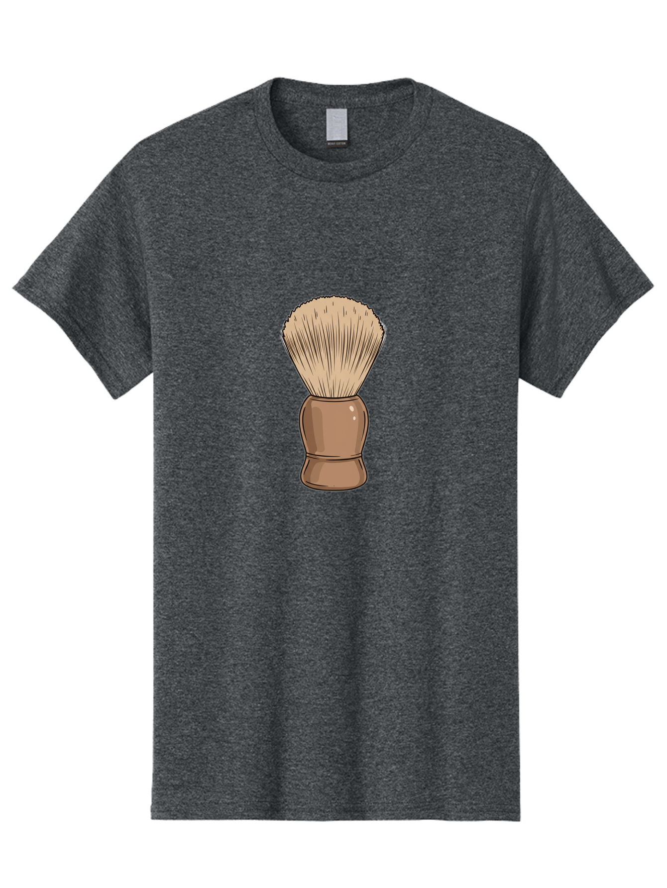 Shaving-Brush Men'S Graphic Tee, 100% Cotton, Comfortable Casual Summer Wear, Machine Washable, Shaving Brush, Shaving Kit, Men'S Grooming, Barber Tools, Traditional Shaving, Grooming Accessories, Soap Brush, Classic Shave Bad545