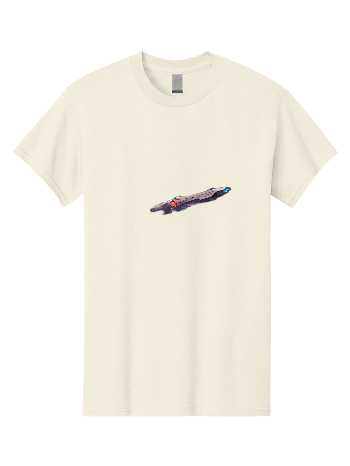 Spaceship-Vector-Graphic Men'S Graphic Tee, 100% Cotton, Comfortable Casual Summer Wear, Machine Washable, Futuristic Spaceship, Sci-Fi, Space Exploration, Video Game Graphics, Futuristic Design, Sleek Spaceship, Modern Technology, Bad676