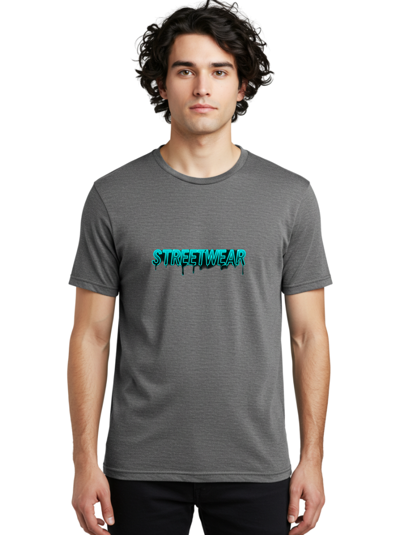 Streetwear-1 Men'S Graphic Tee, 100% Cotton, Comfortable Casual Summer Wear, Machine Washable, Streetwear Fashion, Urban Style, Graffiti Art, Street Culture, Trendy Clothing, Fashion Logo, Dollar Sign, Bold Typography, Urban Chic, Bad742