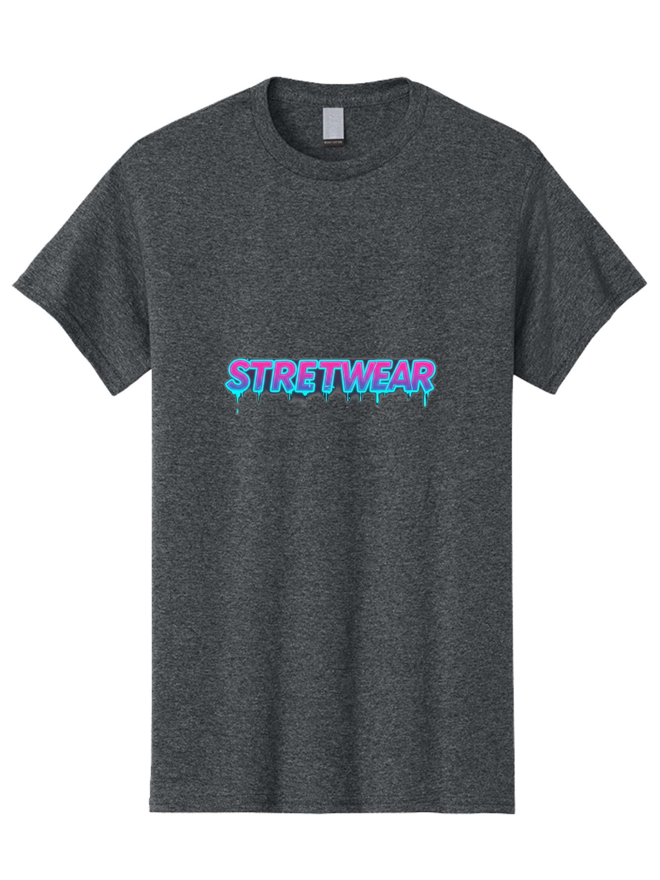 Stretwear-7 Men'S Graphic Tee, 100% Cotton, Comfortable Casual Summer Wear, Machine Washable, Streetwear Fashion, Urban Style, Graffiti Art, Dripping Effect, Bold Typography, Vibrant Colors, Modern Design, Trendy Clothing Bad753