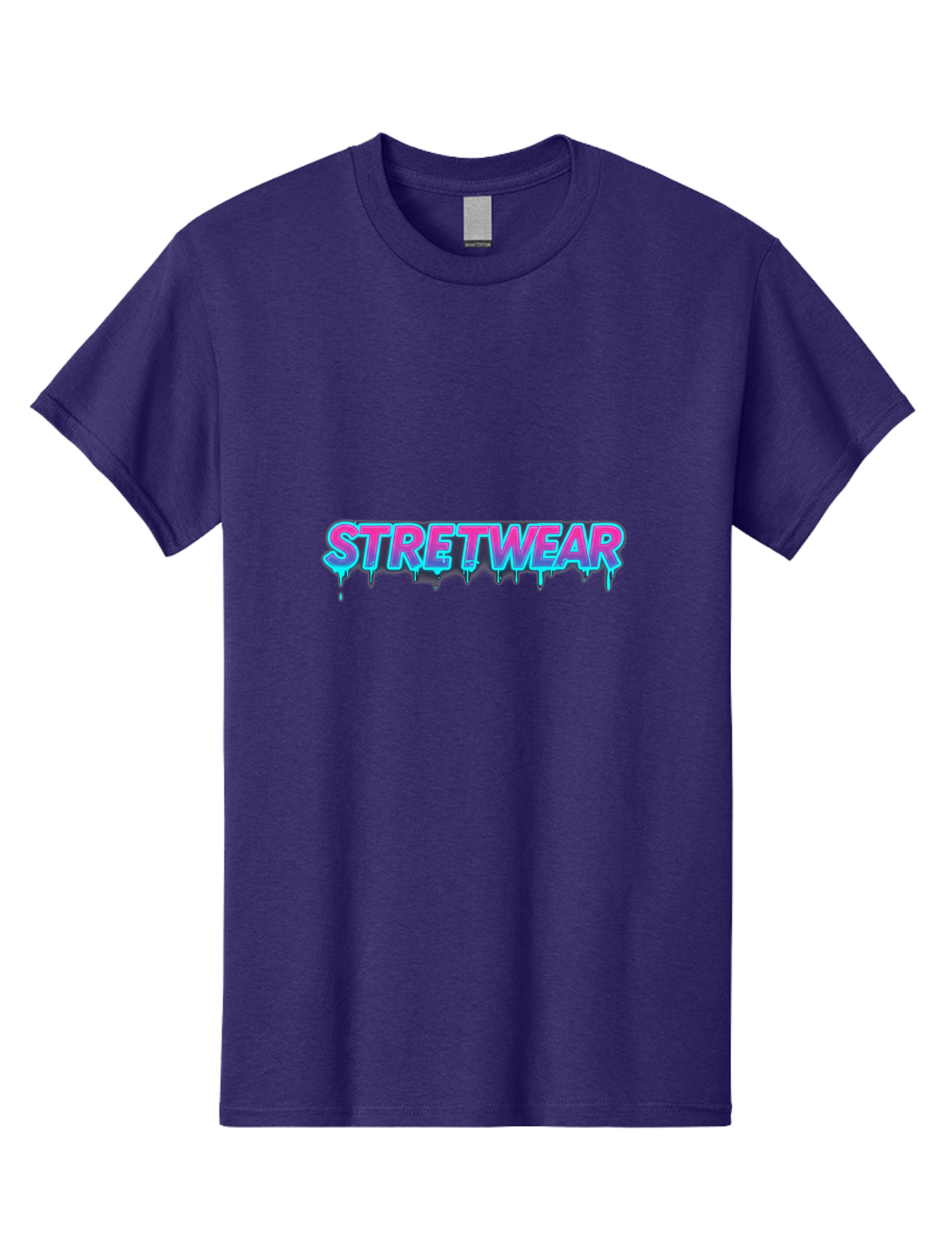 Stretwear-7 Men'S Graphic Tee, 100% Cotton, Comfortable Casual Summer Wear, Machine Washable, Streetwear Fashion, Urban Style, Graffiti Art, Dripping Effect, Bold Typography, Vibrant Colors, Modern Design, Trendy Clothing Bad753