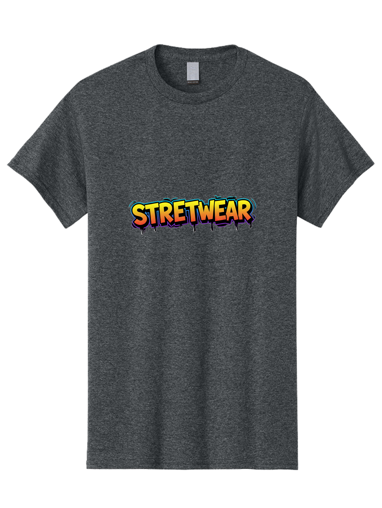 Stretwear-9 Men'S Graphic Tee, 100% Cotton, Comfortable Casual Summer Wear, Machine Washable, Streetwear Fashion, Urban Style, Trendy Clothing, Vibrant Typography, Graffiti Inspired, Street Fashion, Bold Graphics Bad755