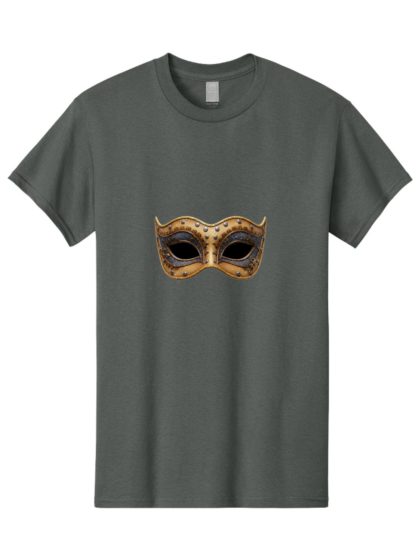 Venetian-Mask-5 Men'S Graphic Tee, 100% Cotton, Comfortable Casual Summer Wear, Machine Washable, Leather Mask, Decorative Mask, Masquerade Ball, Costume Accessory, Rhinestone Embellishments, Eye Cover, Fashion Statement, Luxury Design, Bad892