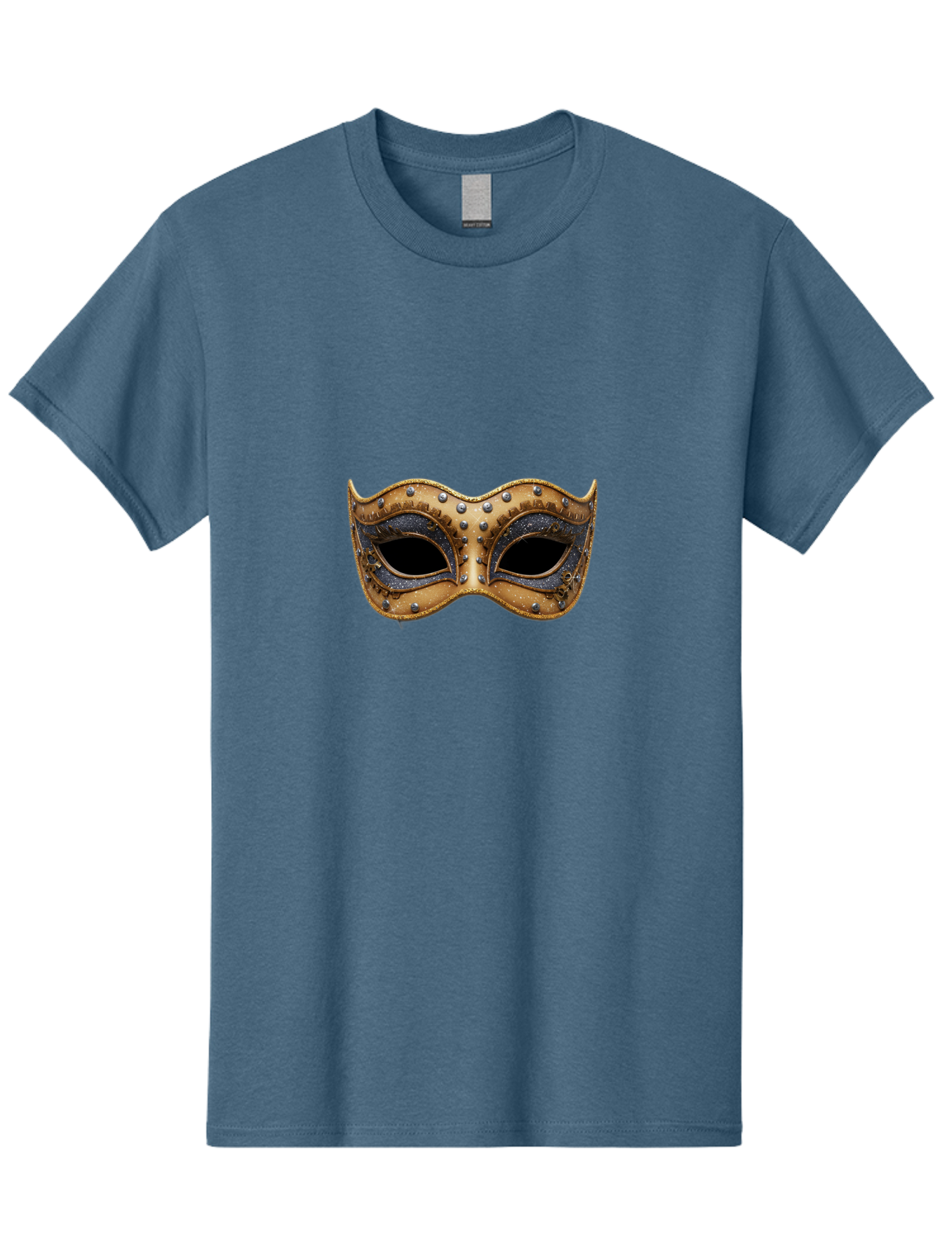 Venetian-Mask-5 Men'S Graphic Tee, 100% Cotton, Comfortable Casual Summer Wear, Machine Washable, Leather Mask, Decorative Mask, Masquerade Ball, Costume Accessory, Rhinestone Embellishments, Eye Cover, Fashion Statement, Luxury Design, Bad892