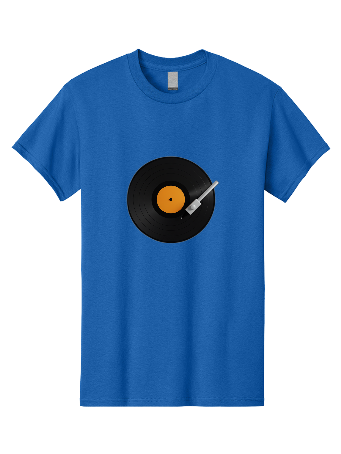 Vinyl-Record-Player-1 Men'S Graphic Tee, 100% Cotton, Comfortable Casual Summer Wear, Machine Washable, Vinyl Record, Record Player, Music, Black Vinyl, Orange Label, Dj Equipment, Music Technology, Retro Sound, Analog Music Bad899