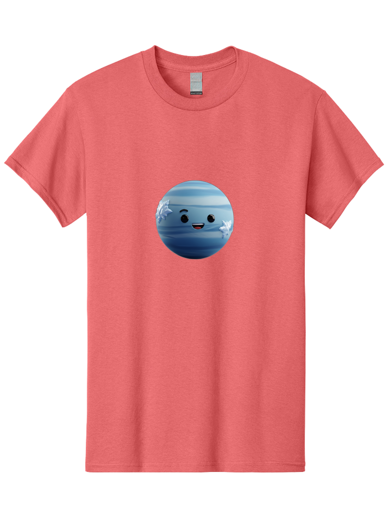 Water-Emoji Men'S Graphic Tee, 100% Cotton, Comfortable Casual Summer Wear, Machine Washable, Blue Water Droplet, Smiling Face, Cartoon Character, Cute Emoji, Playful Design, Fun Illustration, Smiling Water, Water Symbol Bad909