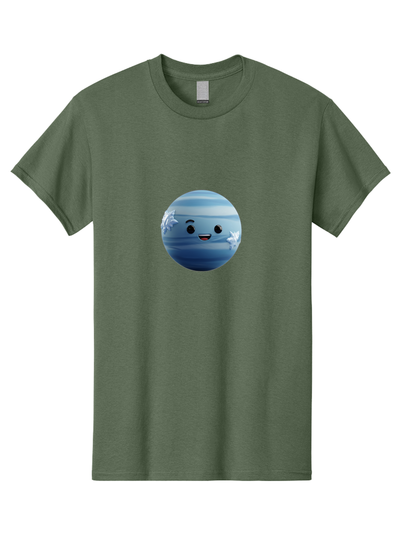 Water-Emoji Men'S Graphic Tee, 100% Cotton, Comfortable Casual Summer Wear, Machine Washable, Blue Water Droplet, Smiling Face, Cartoon Character, Cute Emoji, Playful Design, Fun Illustration, Smiling Water, Water Symbol Bad909