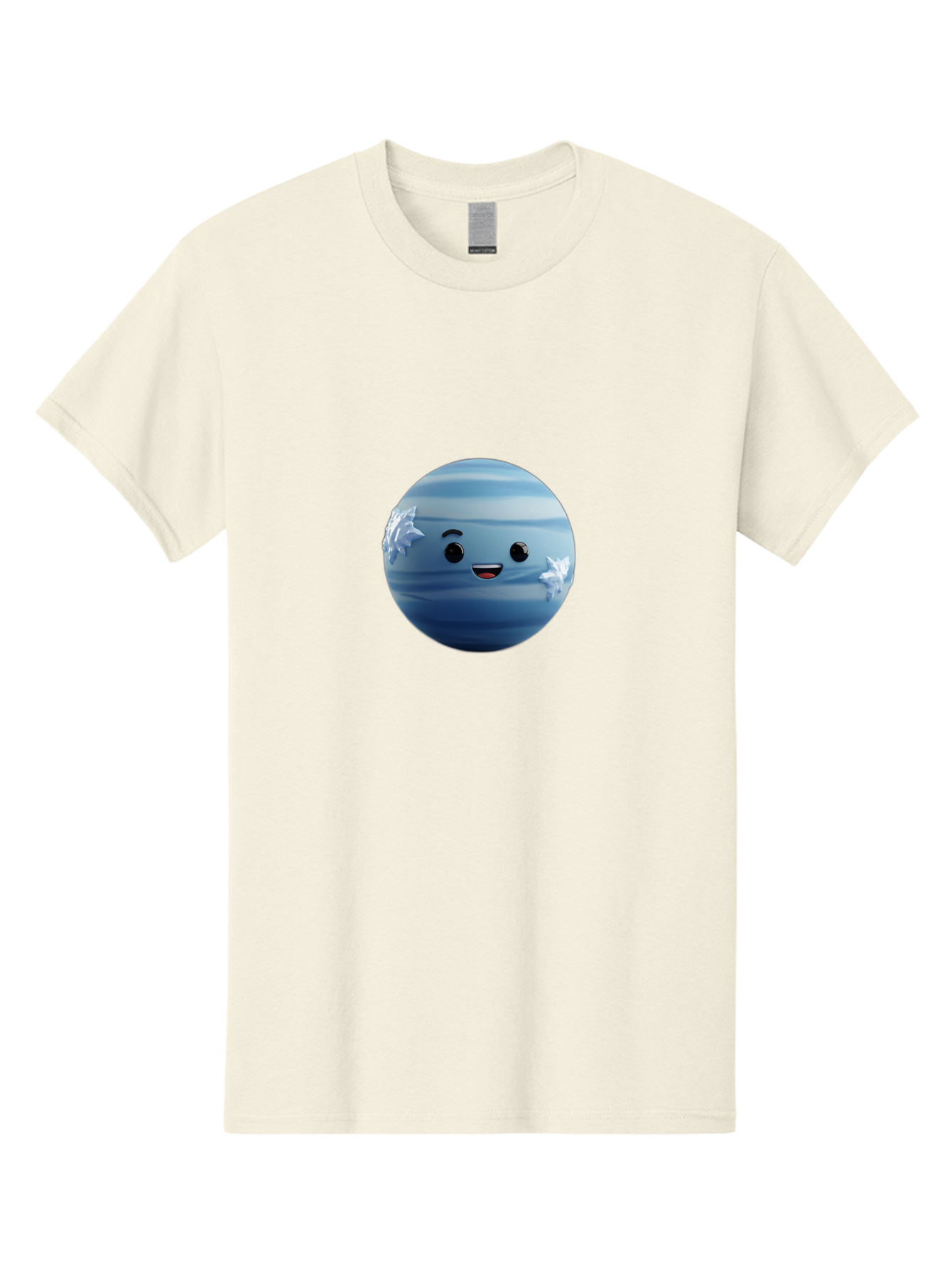 Water-Emoji Men'S Graphic Tee, 100% Cotton, Comfortable Casual Summer Wear, Machine Washable, Blue Water Droplet, Smiling Face, Cartoon Character, Cute Emoji, Playful Design, Fun Illustration, Smiling Water, Water Symbol Bad909