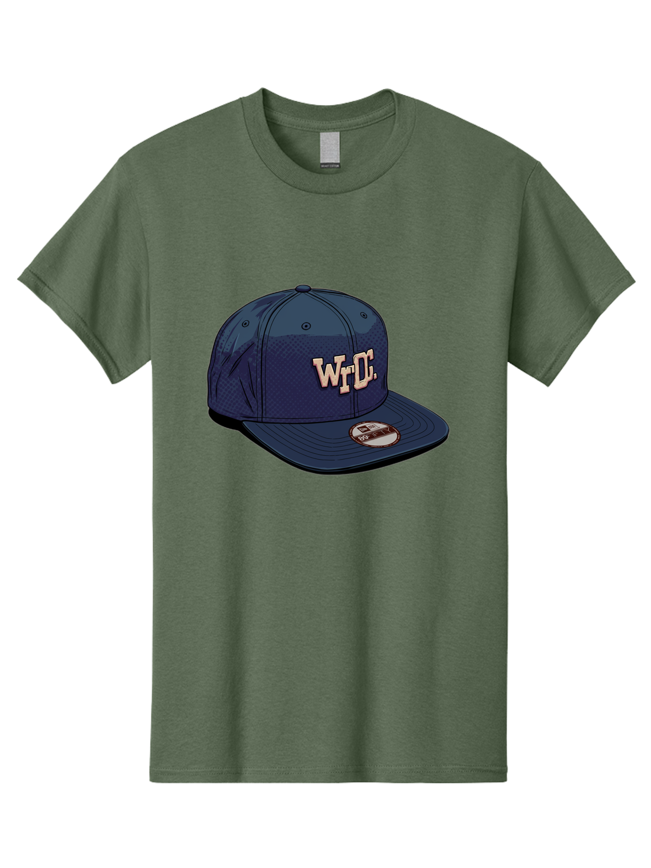 Wrdc-Baseball-Cap Men'S Graphic Tee, 100% Cotton, Comfortable Casual Summer Wear, Machine Washable, Navy Blue Baseball Cap, Trendy Hat, Streetwear Fashion, Wrdc Logo, New Era 59Fifty, Sports Apparel, Logo Design, Fashion Accessory Bad934