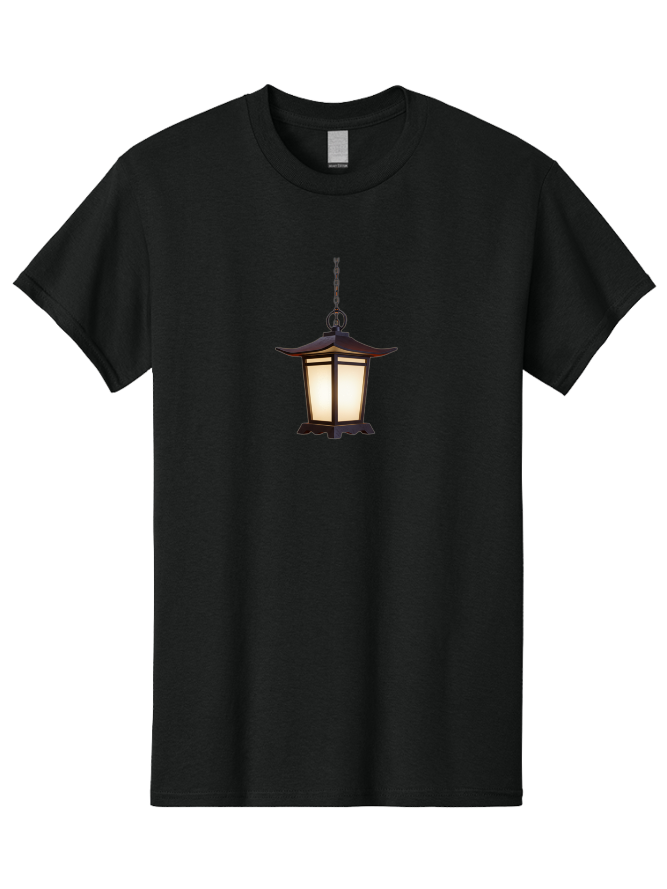 Pagoda-Lantern-1 Men'S Graphic Tee, 100% Cotton, Comfortable Casual Summer Wear, Machine Washable, Hanging Lamp, Japanese Lantern, Pagoda Style, Soft Lighting, Warm Glow, Interior Decor, Ambient Light, Traditional Design, Ornate Details Bad980