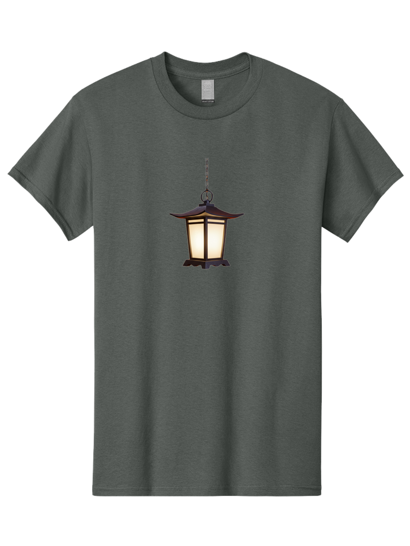 Pagoda-Lantern-1 Men'S Graphic Tee, 100% Cotton, Comfortable Casual Summer Wear, Machine Washable, Hanging Lamp, Japanese Lantern, Pagoda Style, Soft Lighting, Warm Glow, Interior Decor, Ambient Light, Traditional Design, Ornate Details Bad980