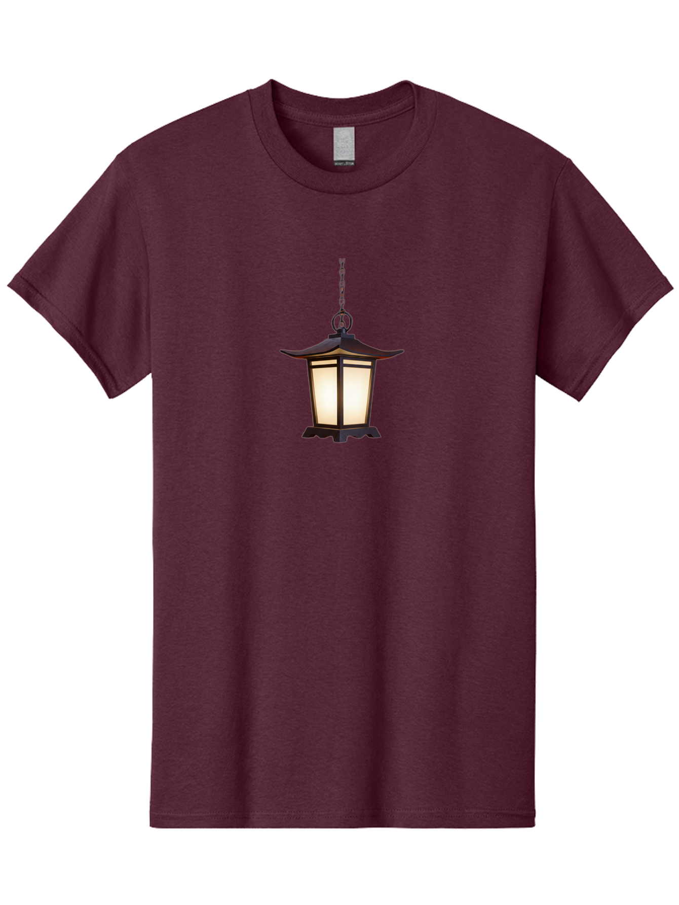 Pagoda-Lantern-1 Men'S Graphic Tee, 100% Cotton, Comfortable Casual Summer Wear, Machine Washable, Hanging Lamp, Japanese Lantern, Pagoda Style, Soft Lighting, Warm Glow, Interior Decor, Ambient Light, Traditional Design, Ornate Details Bad980