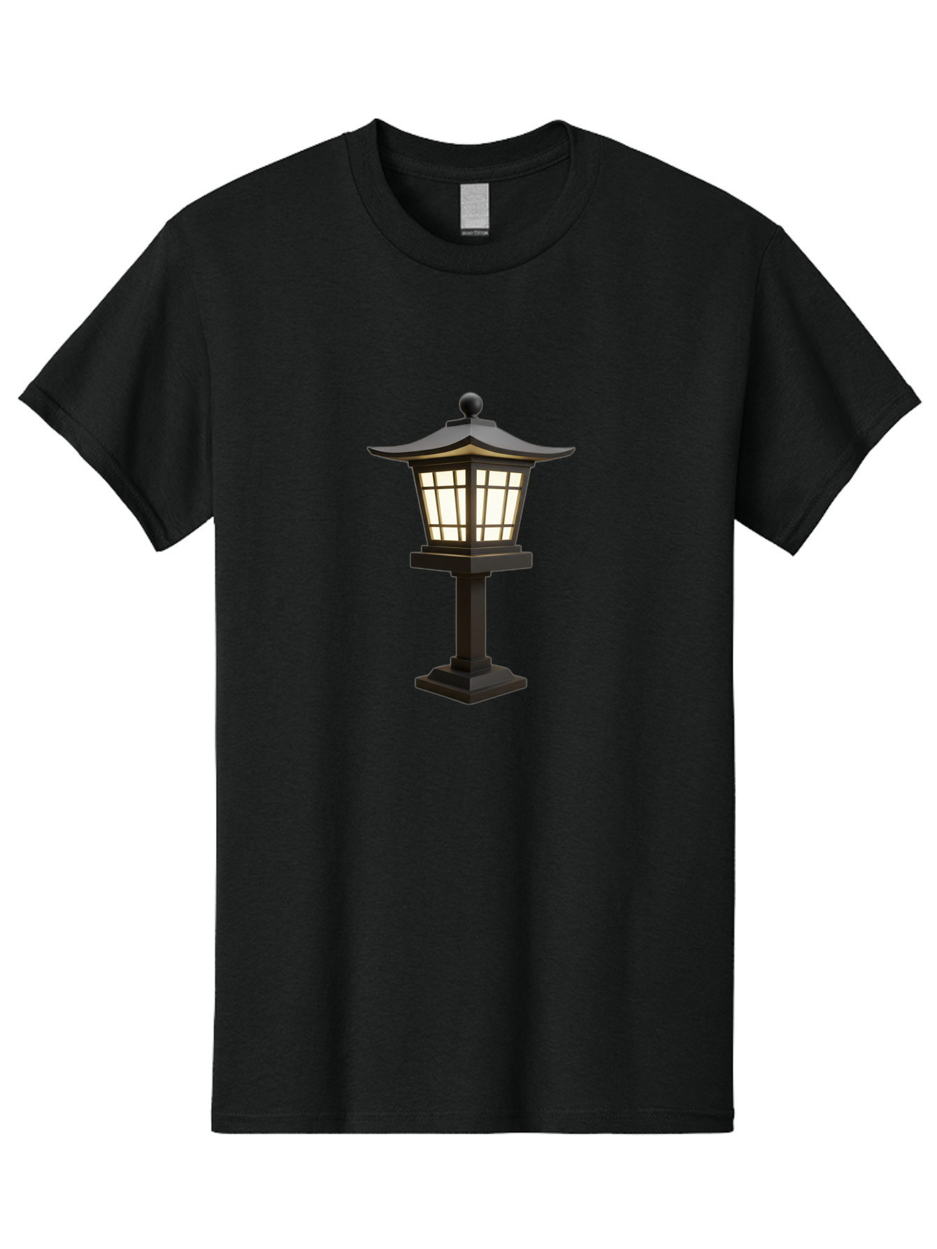 Pagoda-Style-Lamp-Post Men'S Graphic Tee, 100% Cotton, Comfortable Casual Summer Wear, Machine Washable, Outdoor Lamp, Pagoda Style, Garden Lighting, Decorative Post, Soft Glow, Warm Illumination, Landscape Feature, Courtyard Decoration Bad982