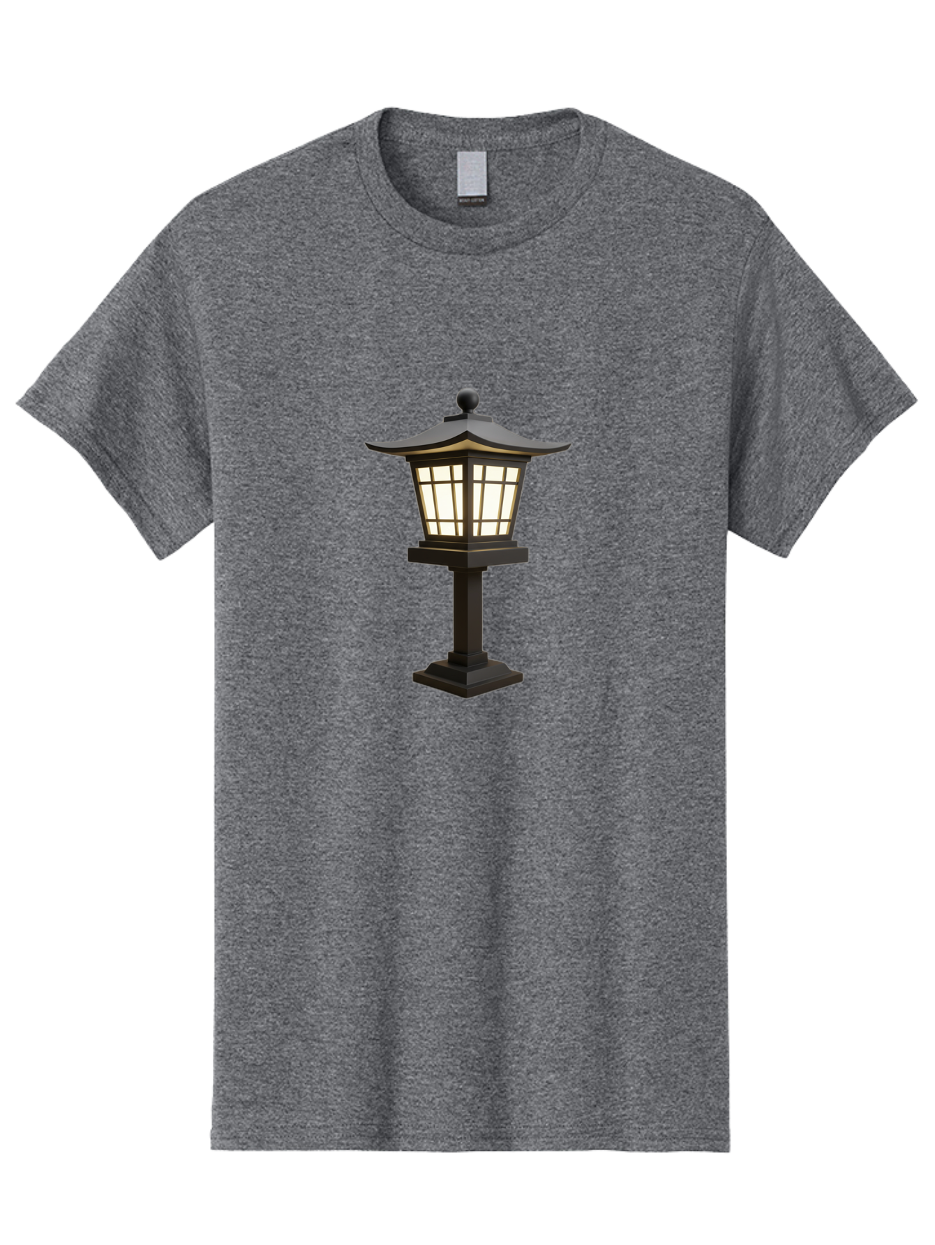 Pagoda-Style-Lamp-Post Men'S Graphic Tee, 100% Cotton, Comfortable Casual Summer Wear, Machine Washable, Outdoor Lamp, Pagoda Style, Garden Lighting, Decorative Post, Soft Glow, Warm Illumination, Landscape Feature, Courtyard Decoration Bad982