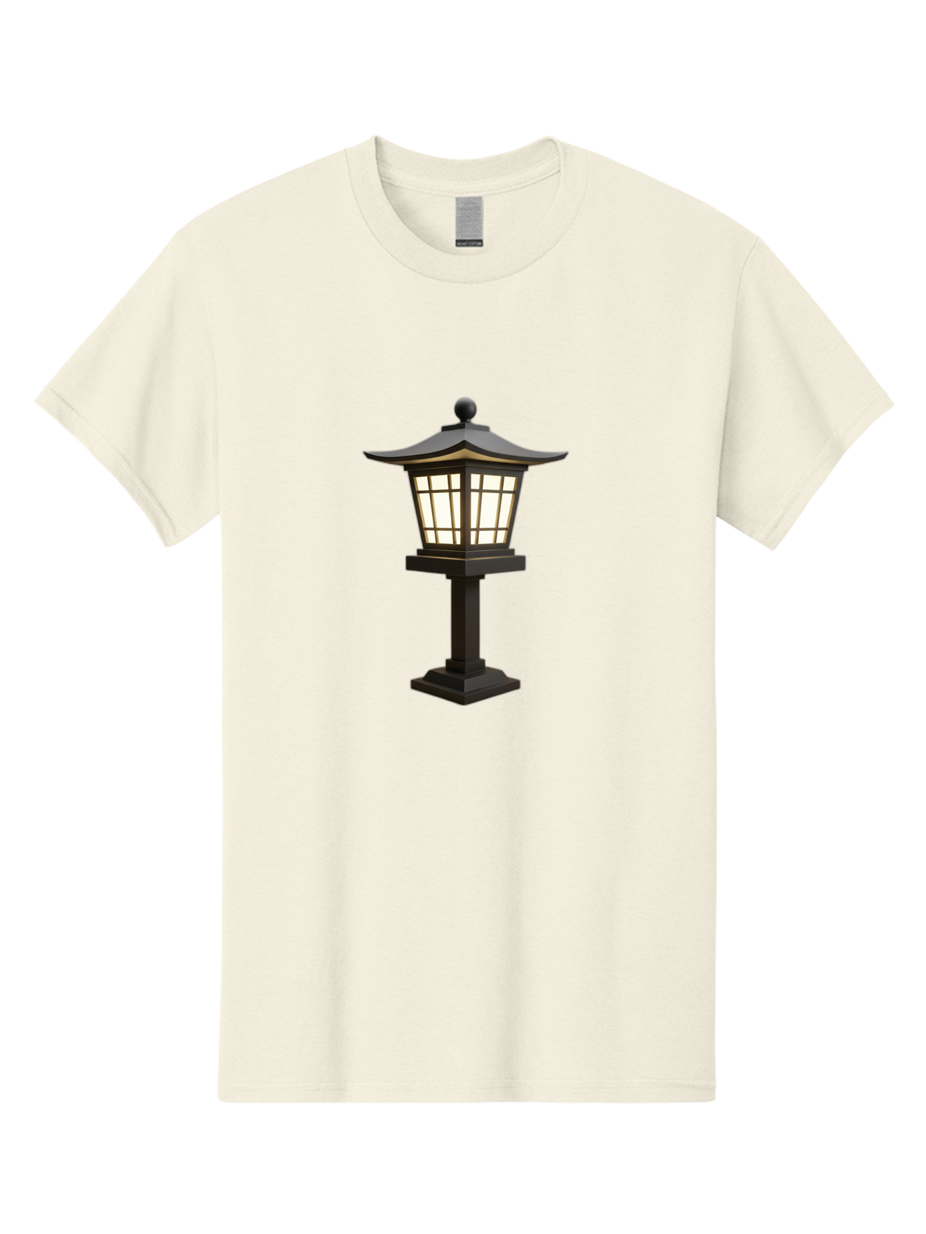 Pagoda-Style-Lamp-Post Men'S Graphic Tee, 100% Cotton, Comfortable Casual Summer Wear, Machine Washable, Outdoor Lamp, Pagoda Style, Garden Lighting, Decorative Post, Soft Glow, Warm Illumination, Landscape Feature, Courtyard Decoration Bad982