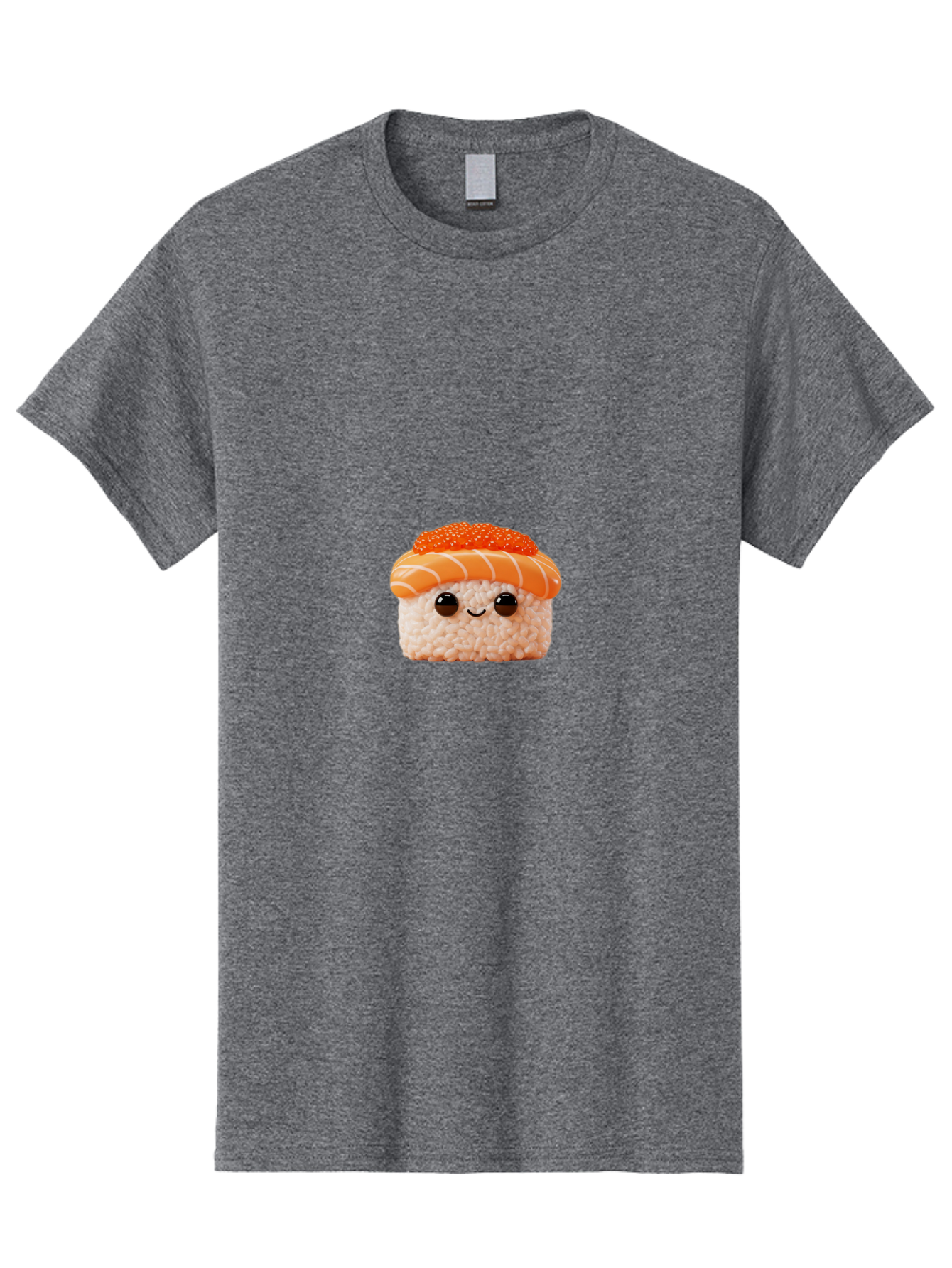 Sushi-Plush-Toy Men'S Graphic Tee, 100% Cotton, Comfortable Casual Summer Wear, Machine Washable, Kawaii Sushi, Cute Sushi, Adorable Plushie, Japanese Food, Sushi Plush Toy, Cartoon Sushi, Cute Food, Food Plushie, Sushi Character, Bad997
