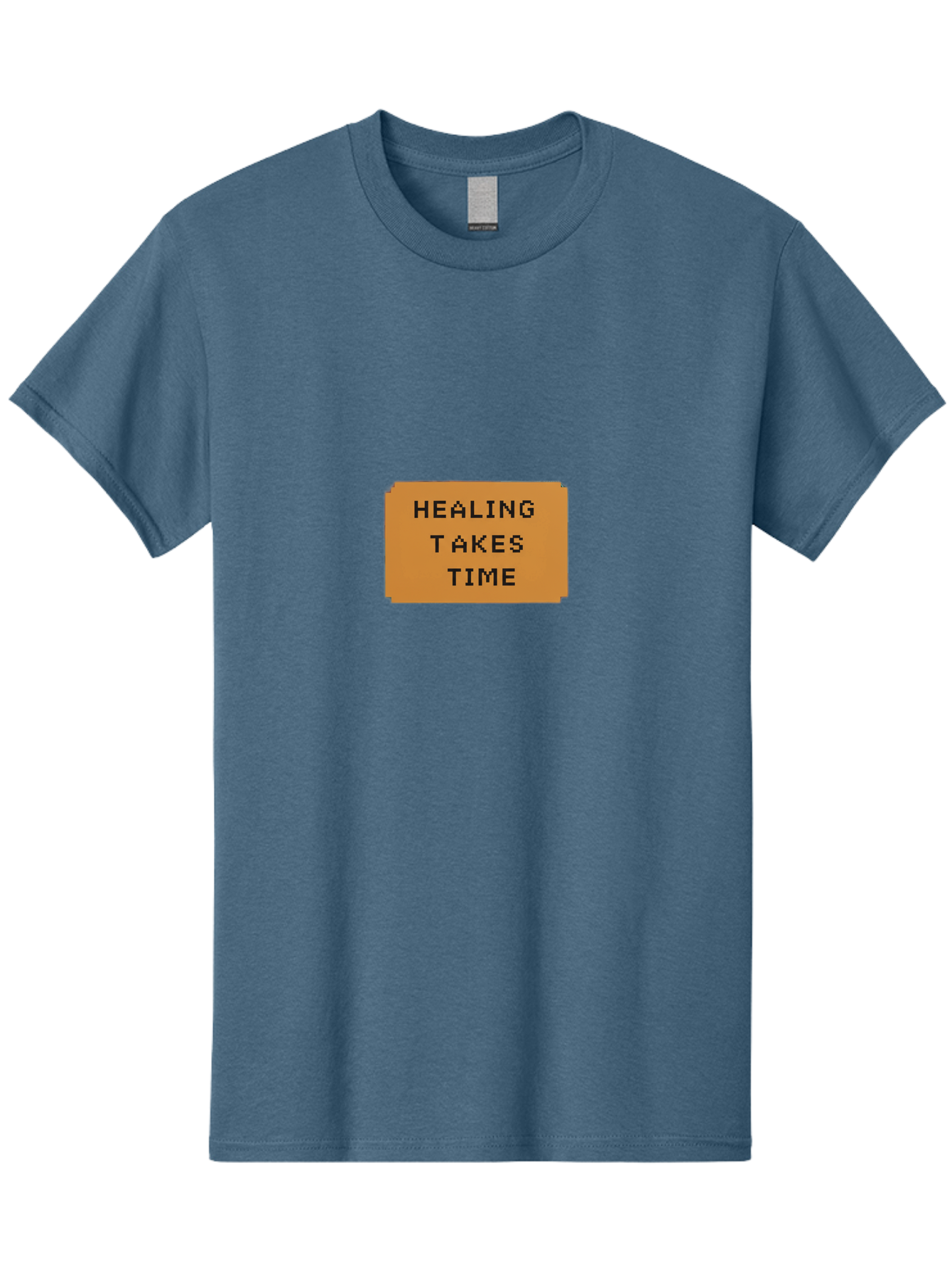 Healing-Takes-Time-1 Men'S Graphic Tee, 100% Cotton, Comfortable Casual Summer Wear, Machine Washable, Healing Takes Time, Motivational Quote, Inspirational Message, Mental Health Awareness, Self Care Reminder, Positive Affirmation, Bae031