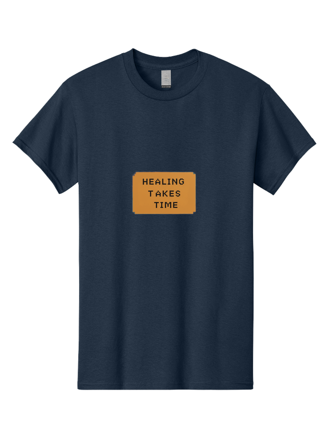 Healing-Takes-Time-1 Men'S Graphic Tee, 100% Cotton, Comfortable Casual Summer Wear, Machine Washable, Healing Takes Time, Motivational Quote, Inspirational Message, Mental Health Awareness, Self Care Reminder, Positive Affirmation, Bae031
