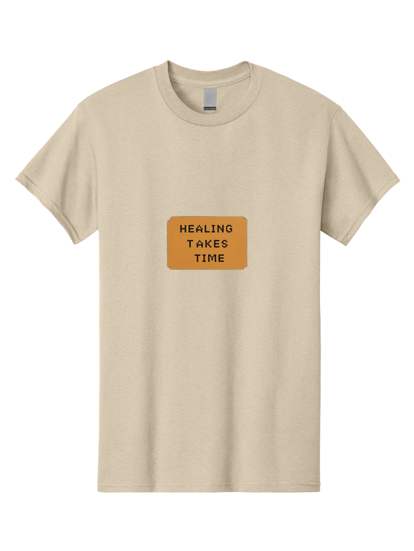 Healing-Takes-Time-1 Men'S Graphic Tee, 100% Cotton, Comfortable Casual Summer Wear, Machine Washable, Healing Takes Time, Motivational Quote, Inspirational Message, Mental Health Awareness, Self Care Reminder, Positive Affirmation, Bae031