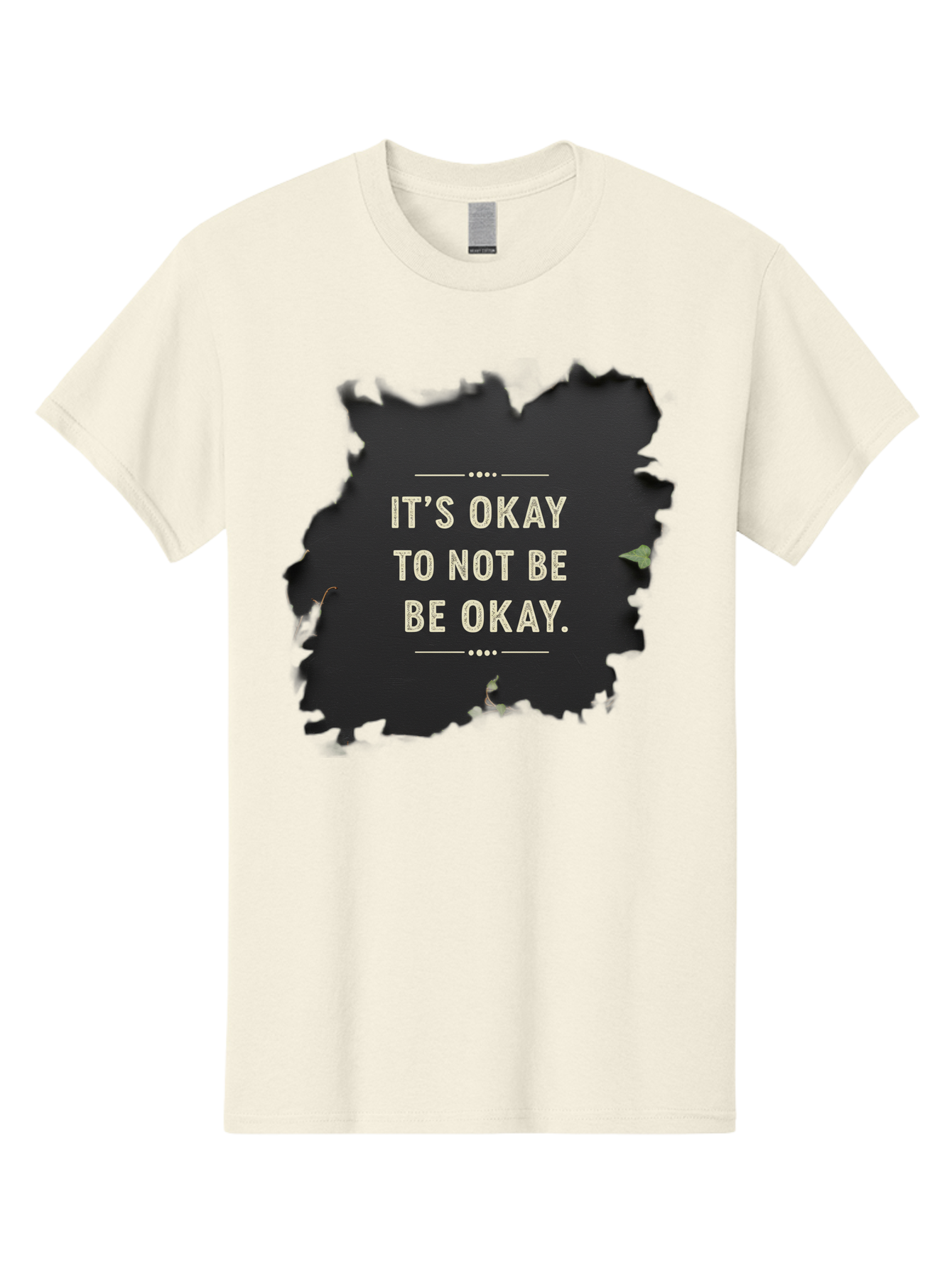 It-S-Okay-To-Not-Be-Okay-5 Men'S Graphic Tee, 100% Cotton, Comfortable Casual Summer Wear, Machine Washable, Mental Health Awareness, Inspirational Quote, Emotional Support, Self Care, Positive Affirmation, Motivational Message, Bae054