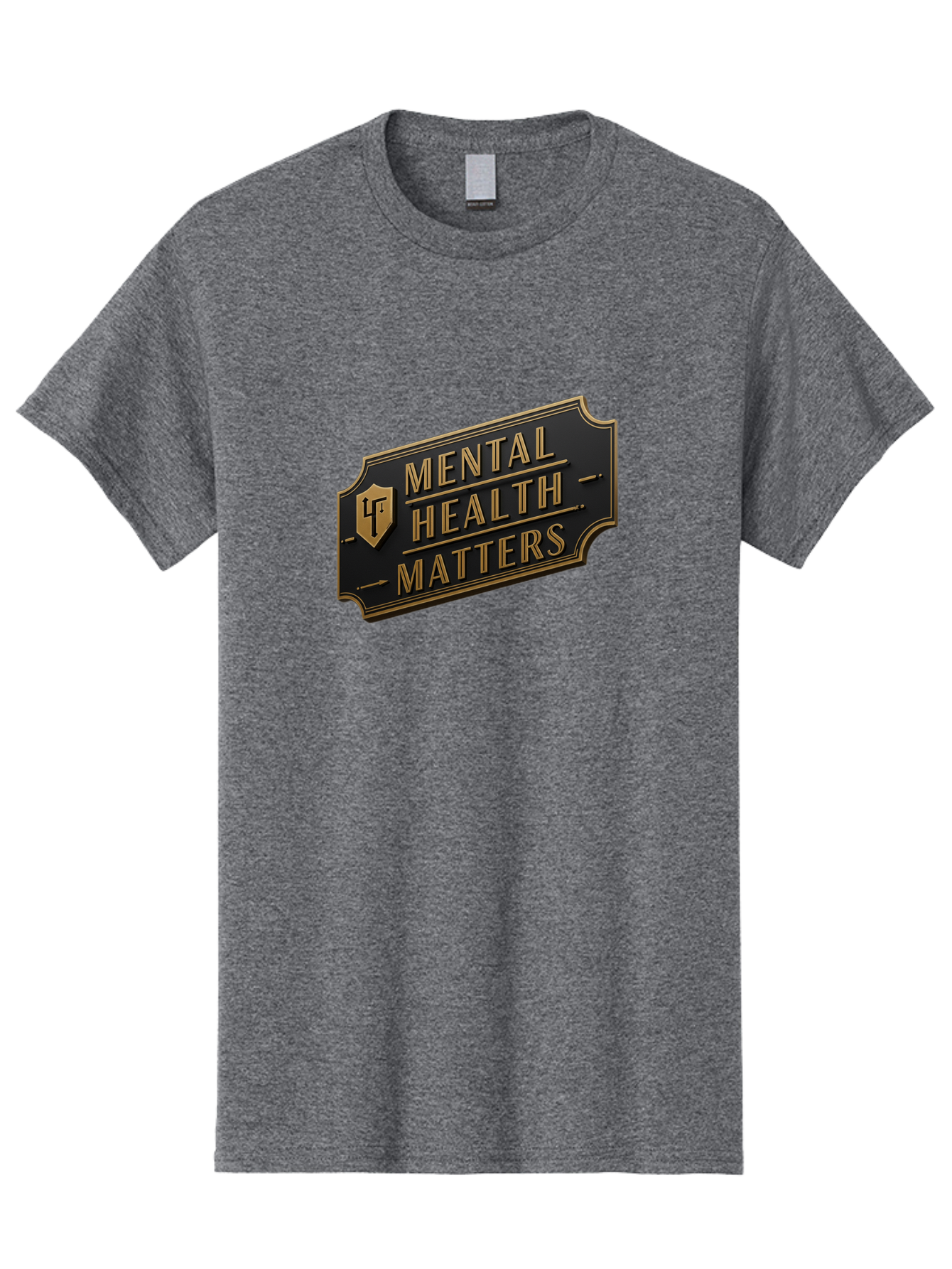 Mental-Health-Matters Men'S Graphic Tee, 100% Cotton, Comfortable Casual Summer Wear, Machine Washable, Mental Health Awareness, Mental Health Matters, Mental Wellness, Self Care, Mental Health Support, Lf Logo, Luxury Branding, Bae071