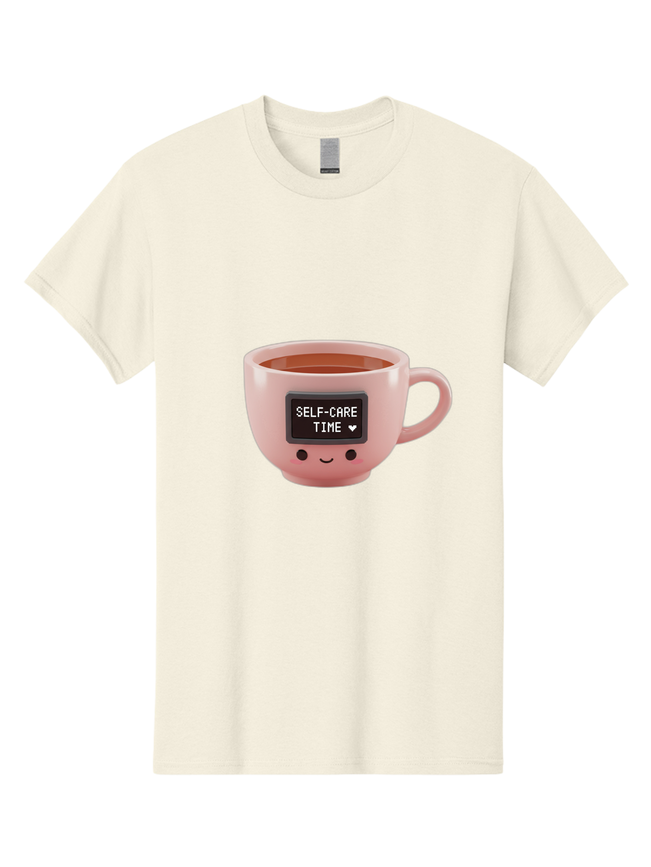 Self-Care-Time-3 Men'S Graphic Tee, 100% Cotton, Comfortable Casual Summer Wear, Machine Washable, Self-Care, Coffee Time, Wellness, Relaxation, Mental Health, Positive Vibes, Soothing Moments, Calmness, Mindfulness Bae084