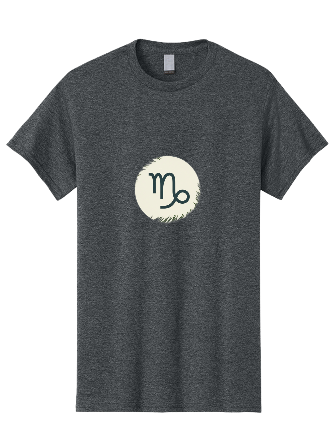 Capricorn-Symbol Men'S Graphic Tee, 100% Cotton, Comfortable Casual Summer Wear, Machine Washable, Capricorn Symbol, Zodiac Sign, Astrology, Star Sign, Horoscope, Mystical Symbols, Esoteric Art, Zodiac Wheel, Mystical Themes Bae147