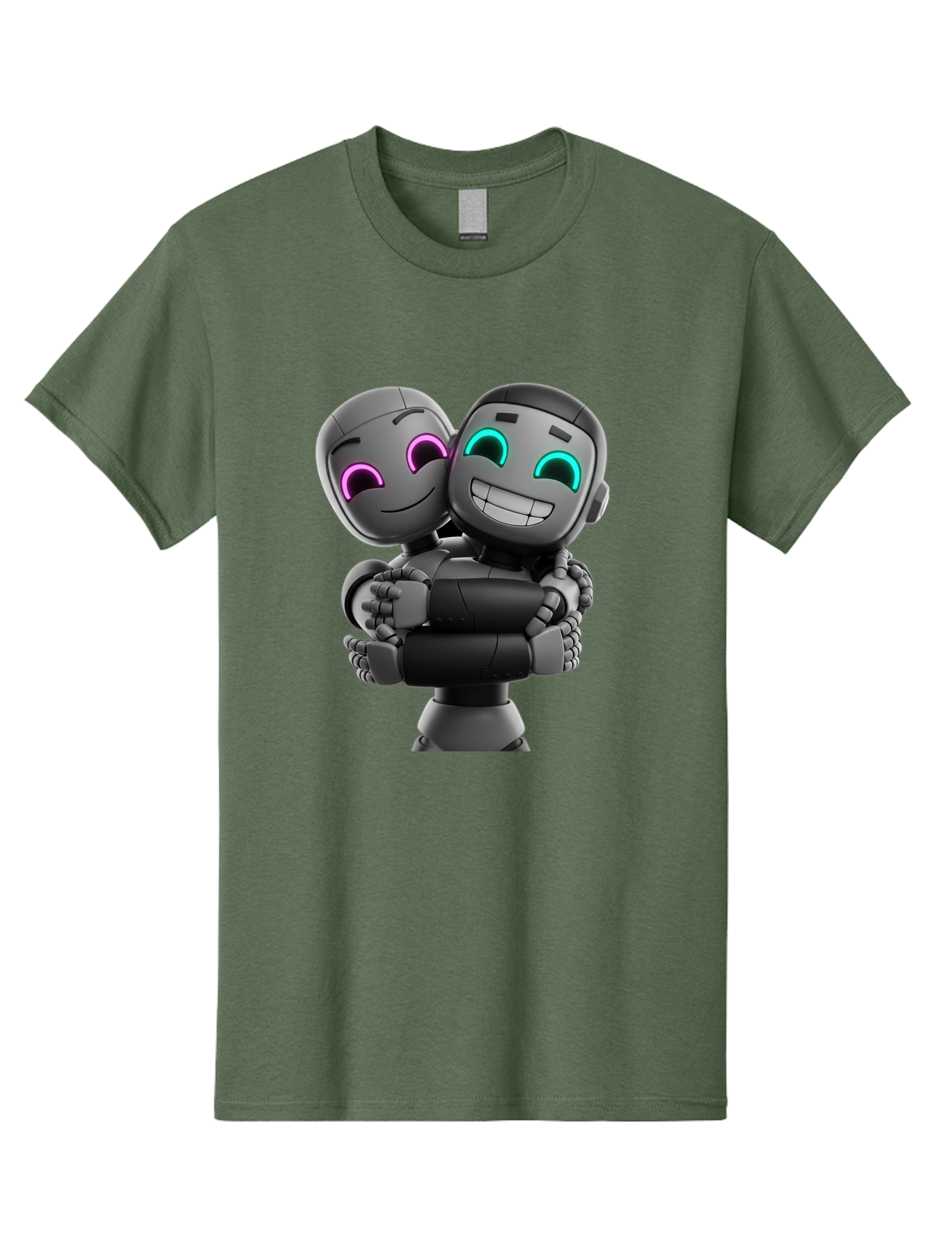 Gemini Men'S Graphic Tee, 100% Cotton, Comfortable Casual Summer Wear, Machine Washable, Ai Robots, Robot Friendship, Digital Companions, Futuristic Technology, Robotic Love, Innovative Design, Artificial Intelligence, Modern Robotics, Bae187